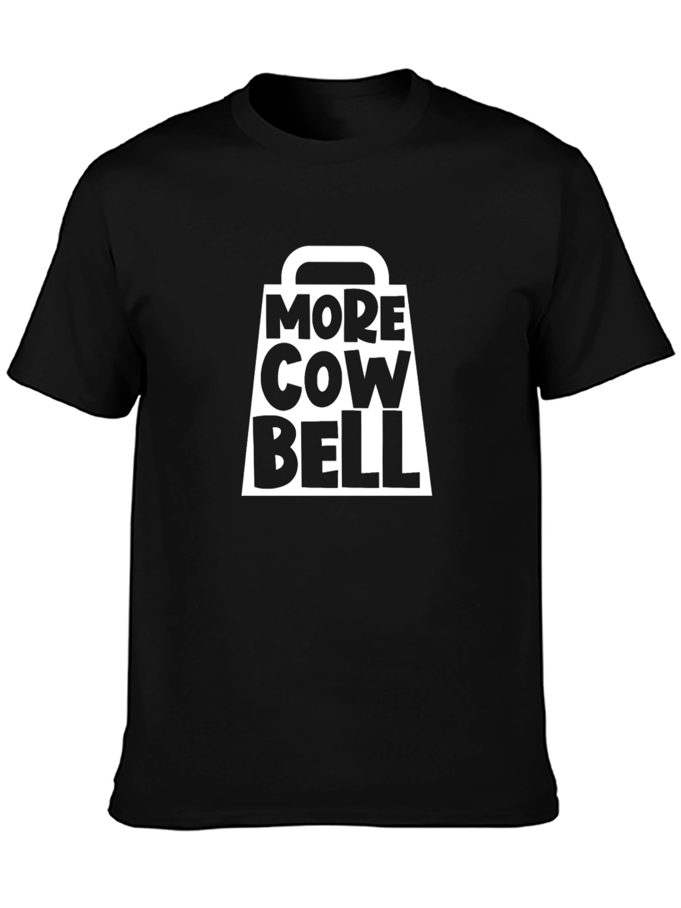 More Cowbell Graphic T-Shirt - Classic Black Tee