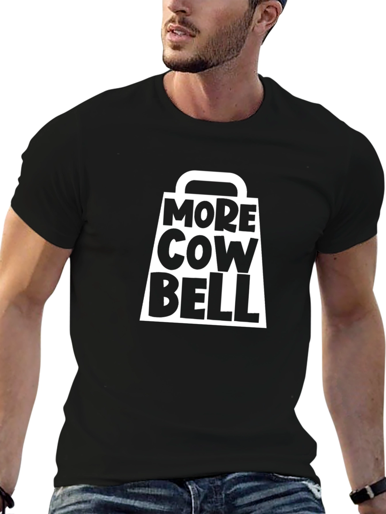 More Cowbell Graphic T-Shirt - Classic Black Tee
