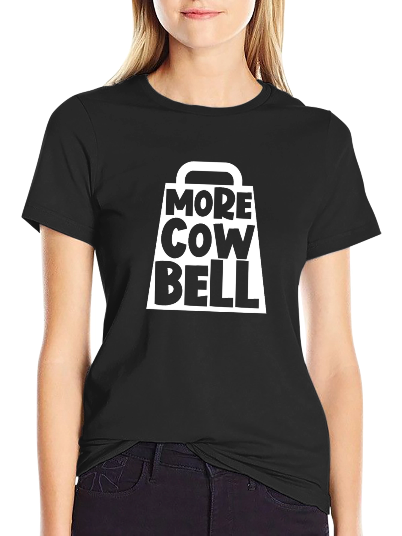 More Cowbell Graphic T-Shirt - Classic Black Tee