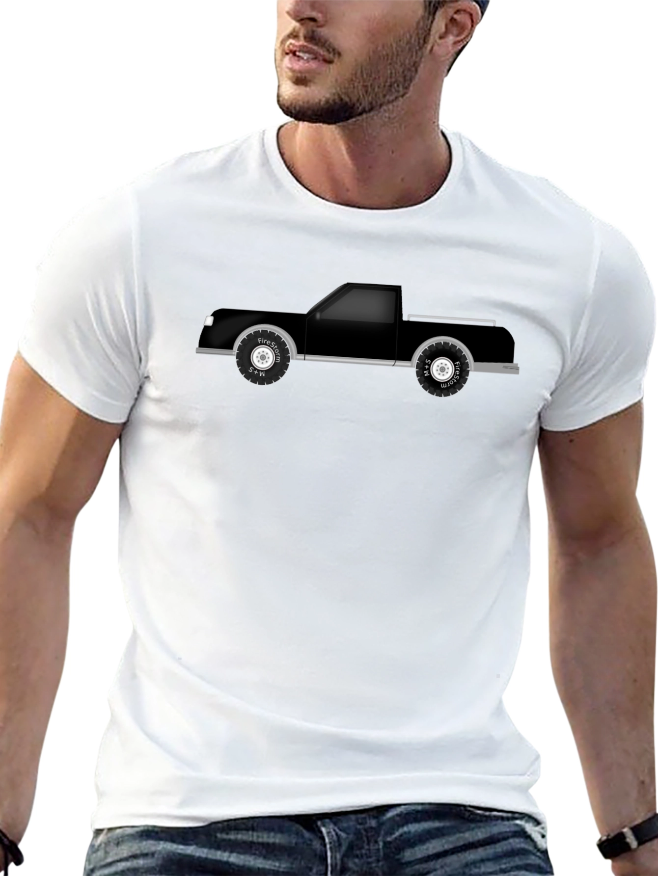 Black Car Graphic T-Shirt