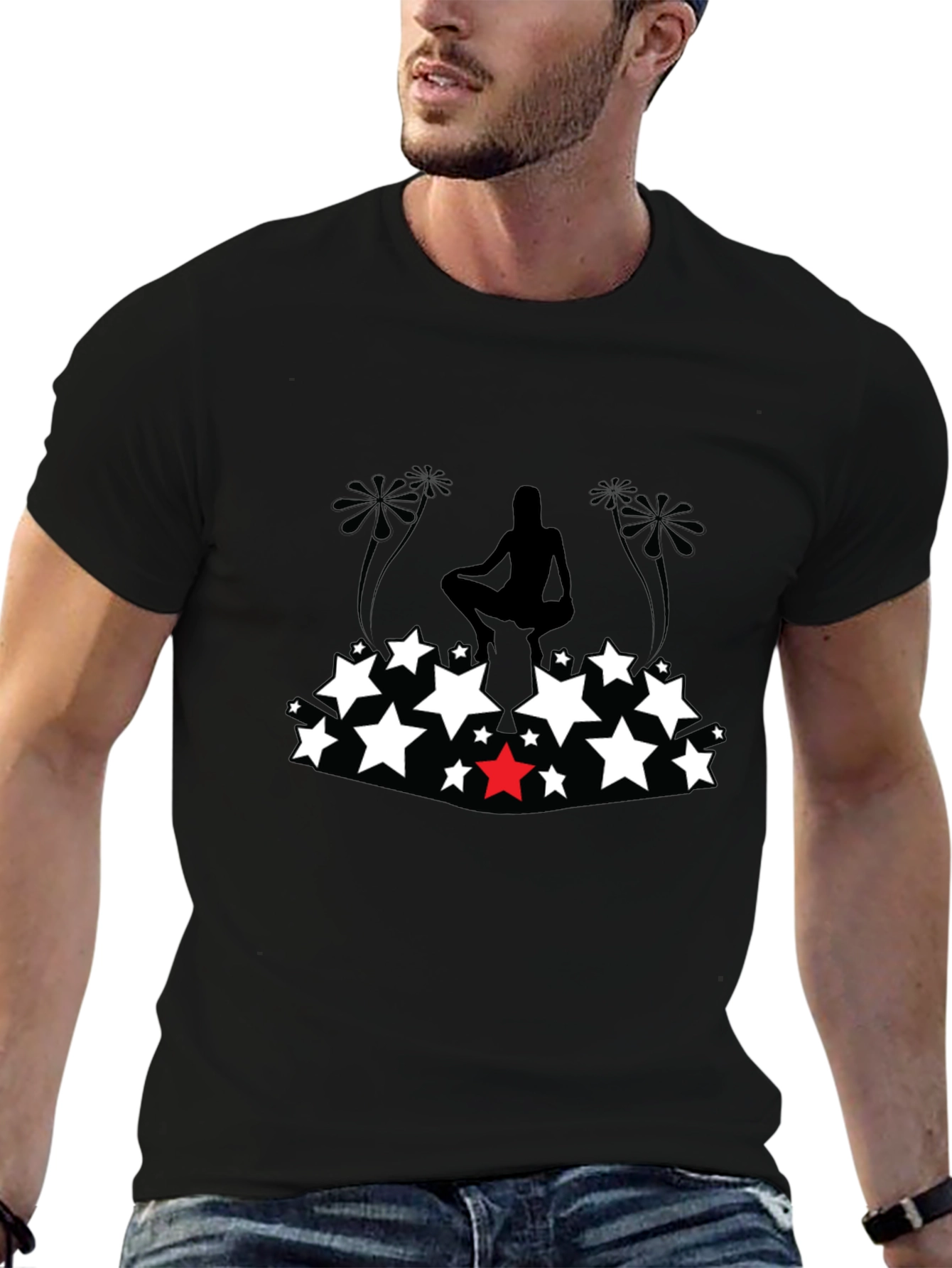 Starry Silhouette Graphic Tee