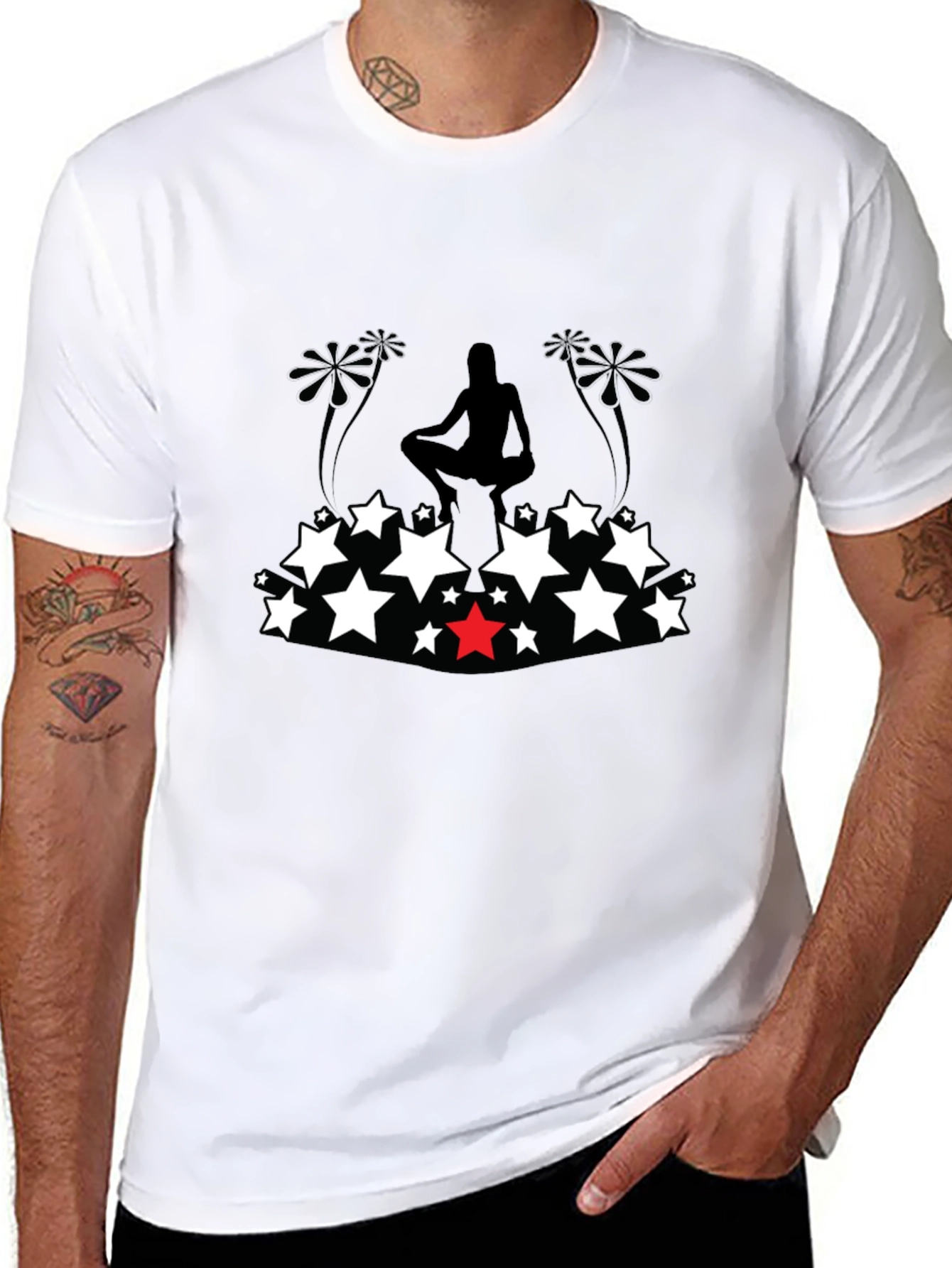 Starry Silhouette Graphic Tee