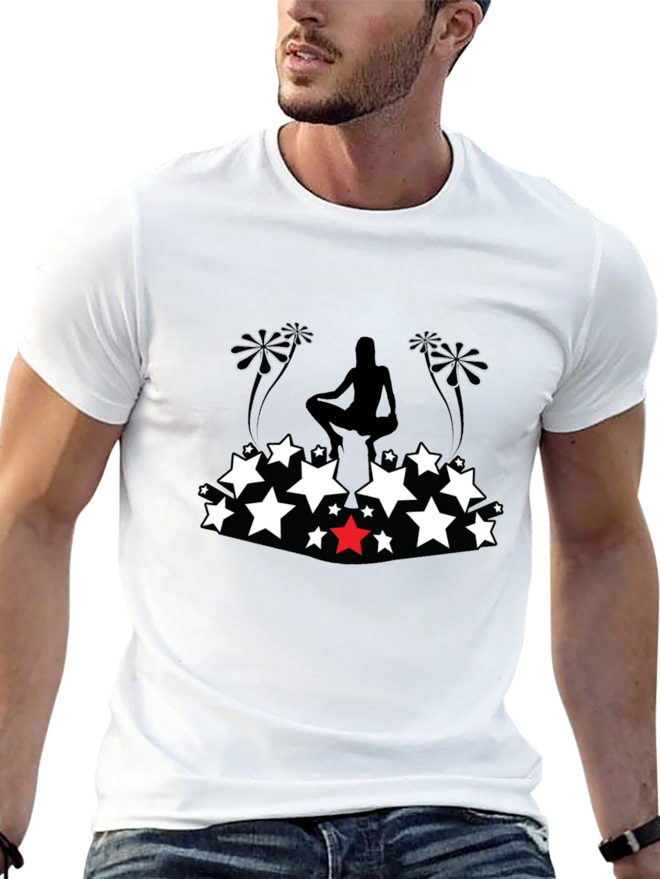 Starry Silhouette Graphic Tee