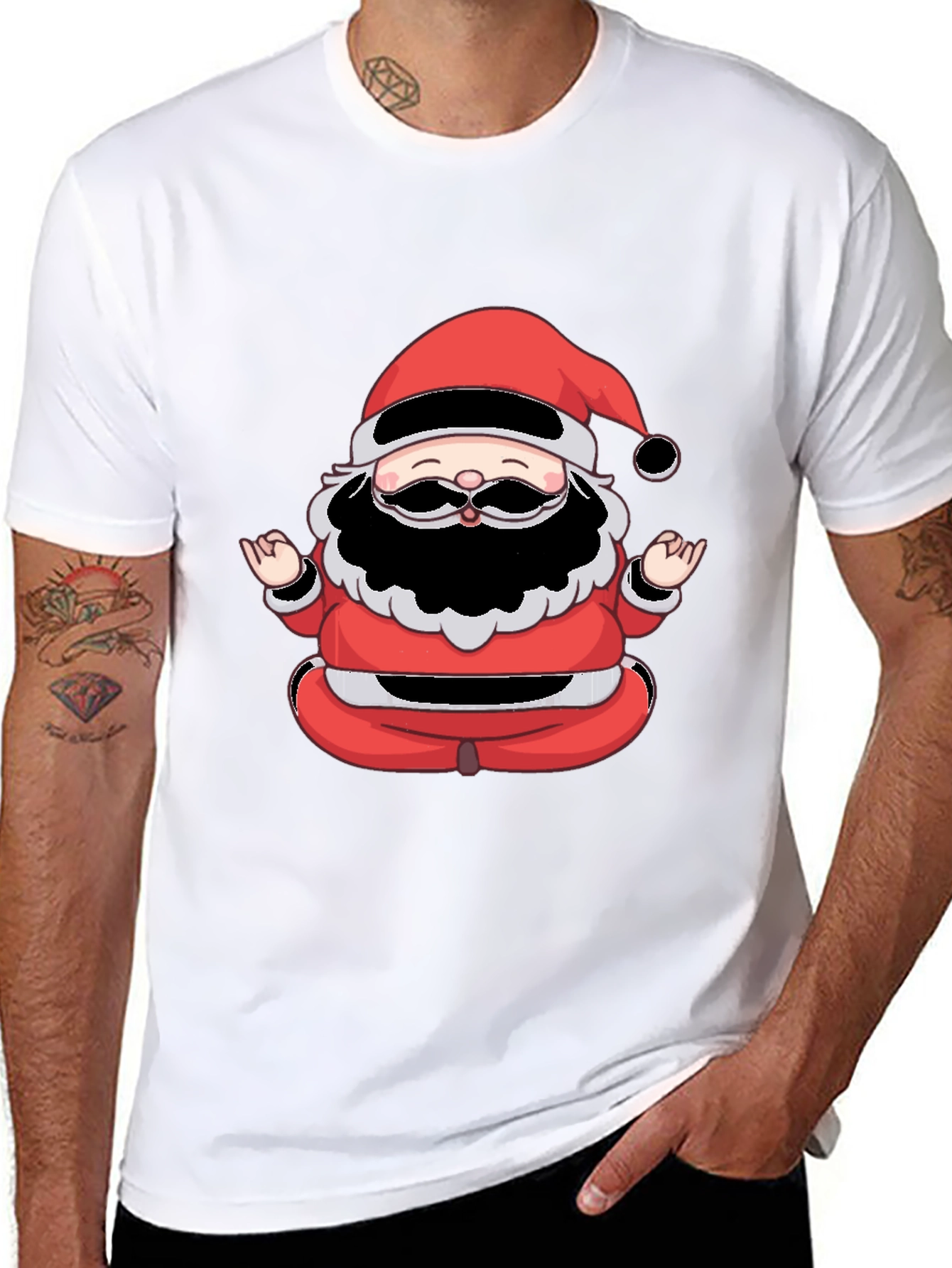 Meditating Santa Graphic Tee