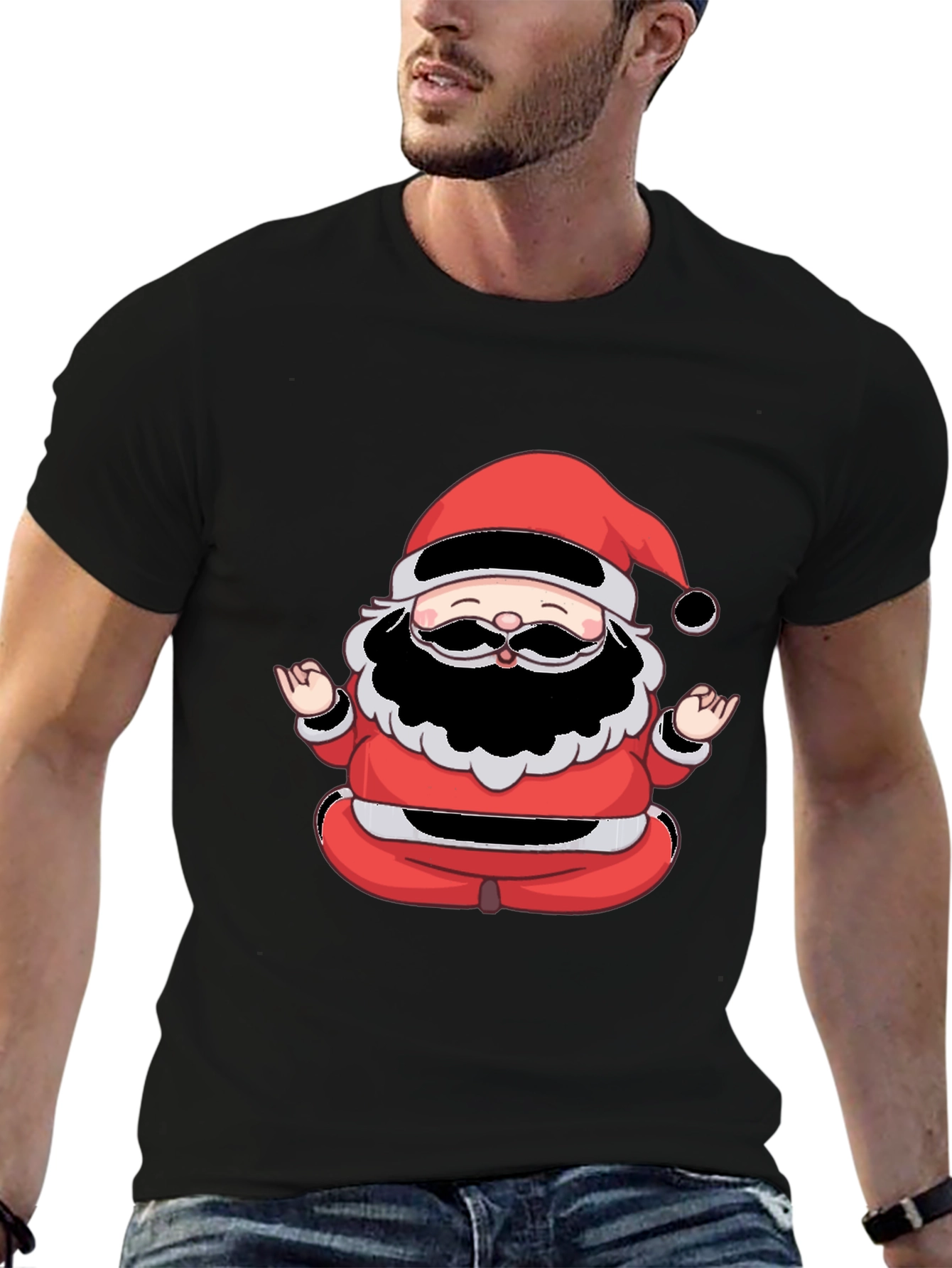 Meditating Santa Graphic Tee