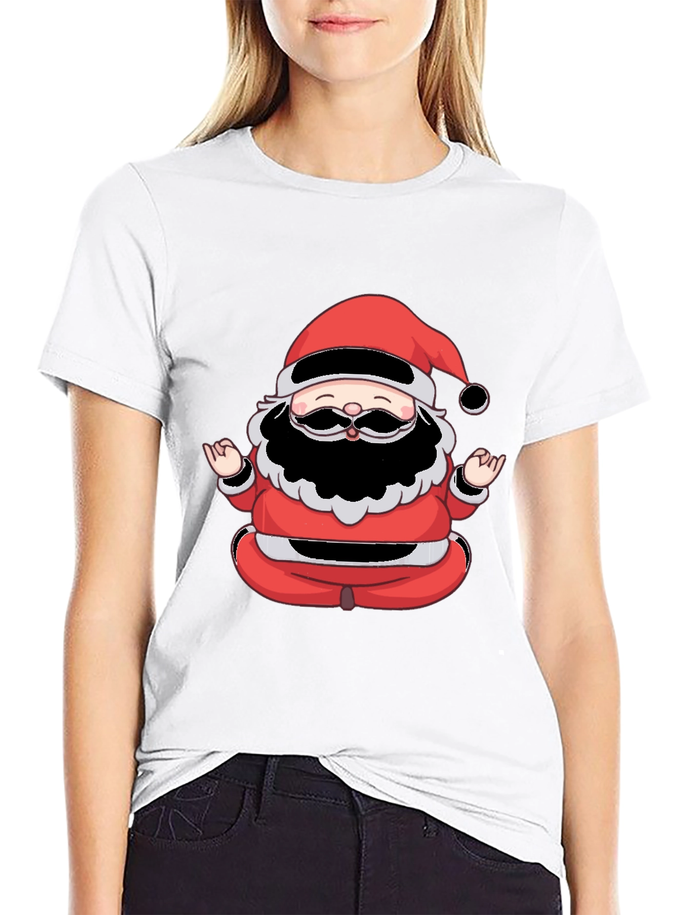 Meditating Santa Graphic Tee