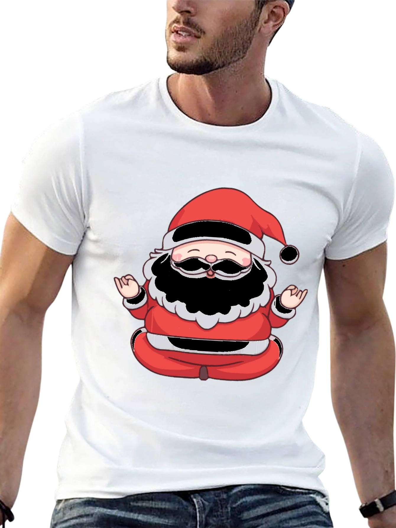 Meditating Santa Graphic Tee