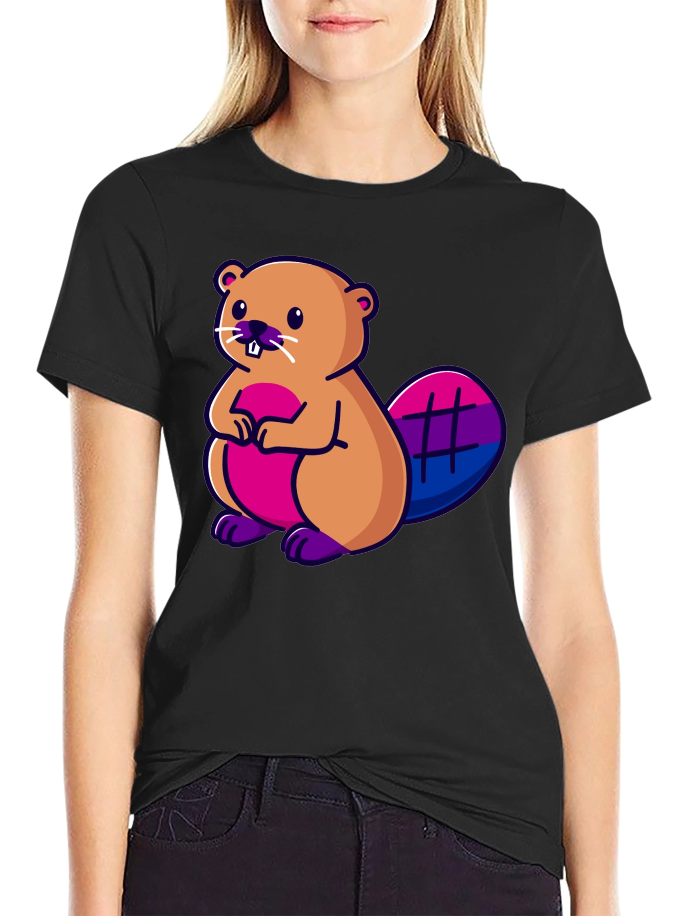 Bisexual Beaver Graphic T-Shirt - Pride Tee