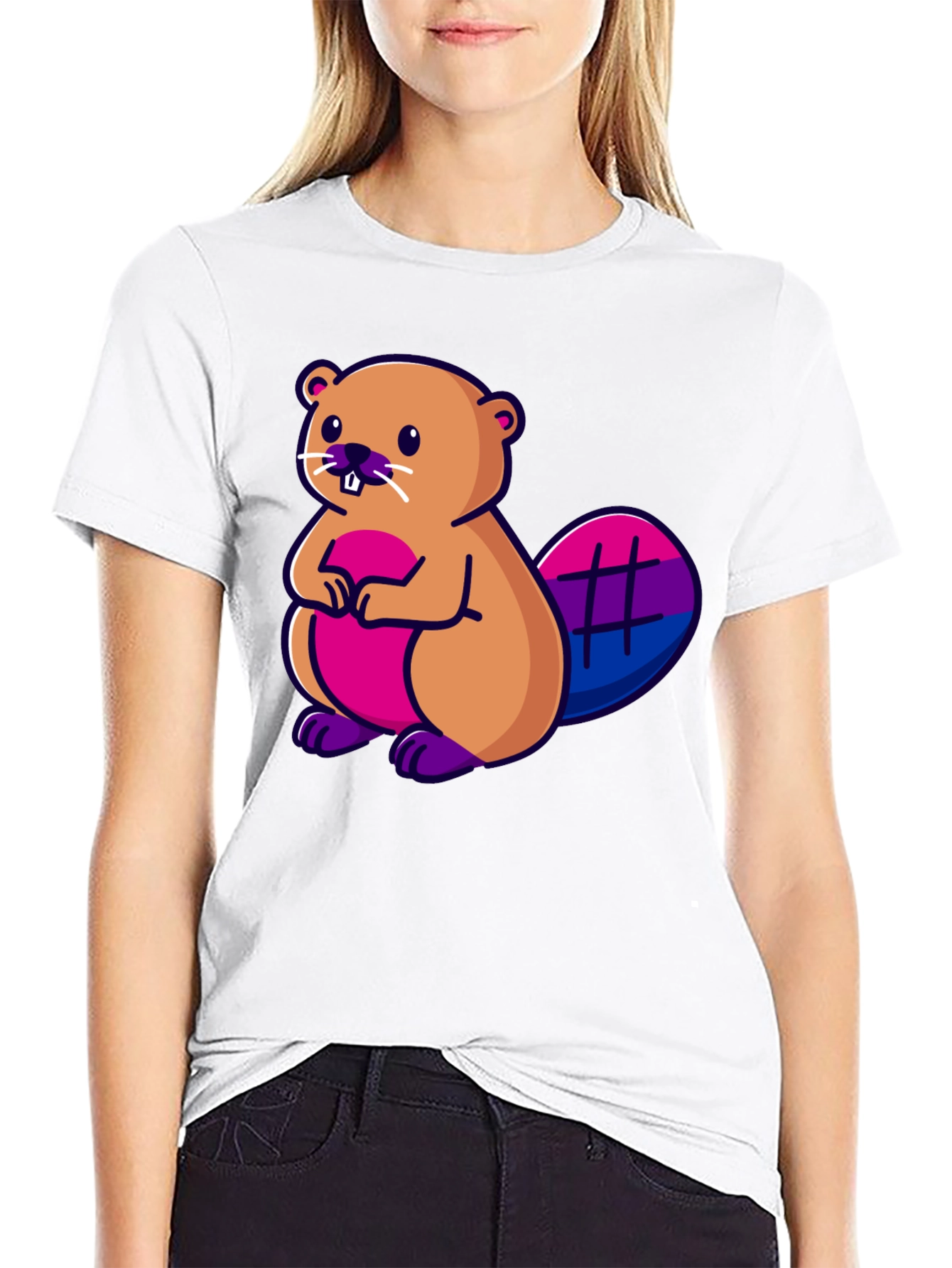 Bisexual Beaver Graphic T-Shirt - Pride Tee