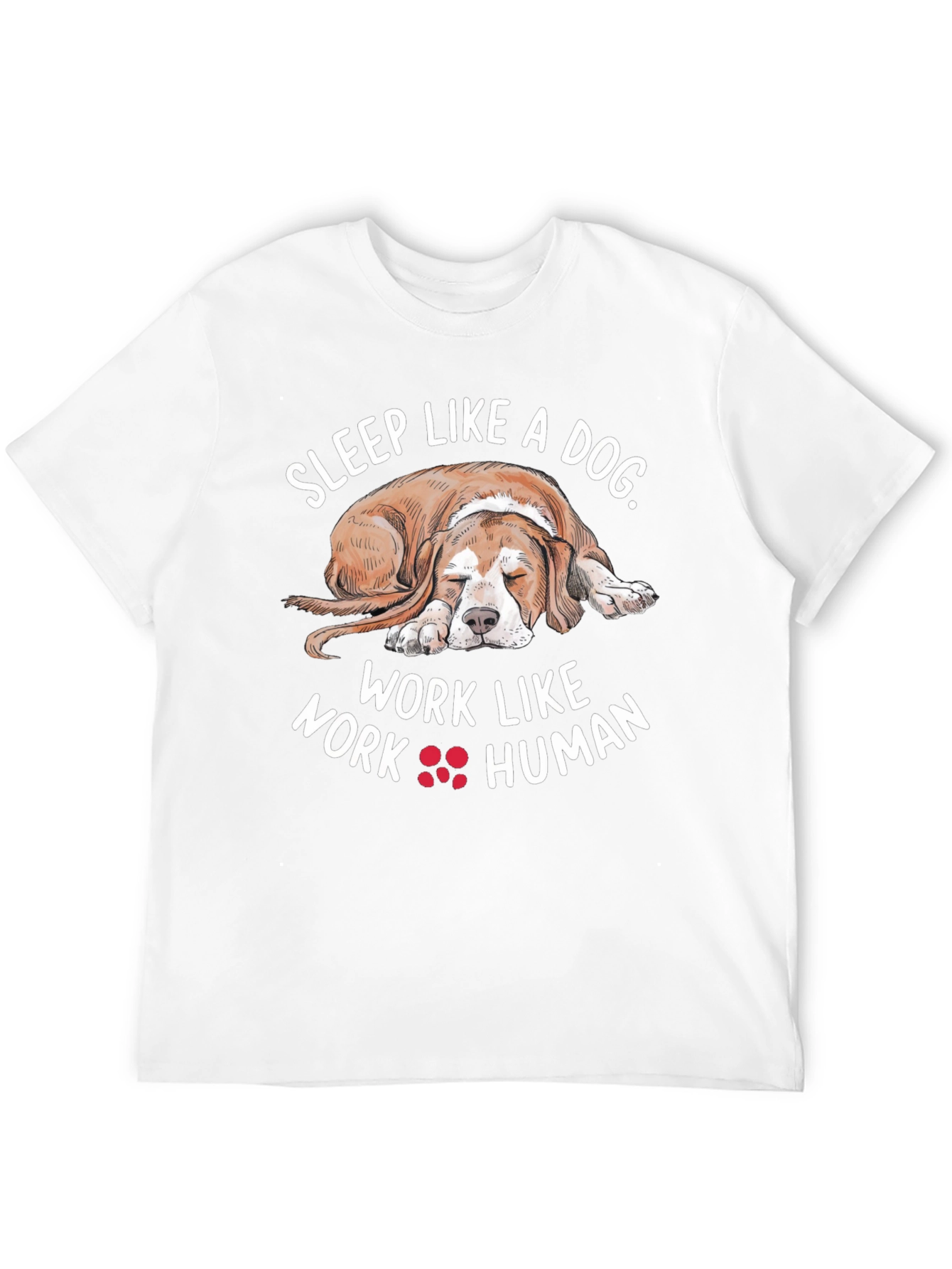 Sleep Like A Dog Black T-Shirt