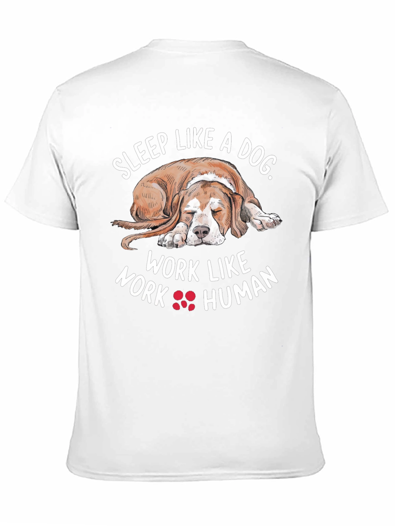 Sleep Like A Dog Black T-Shirt