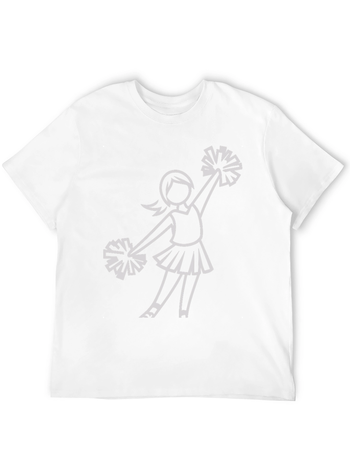 Cheerleader Graphic Black T-Shirt