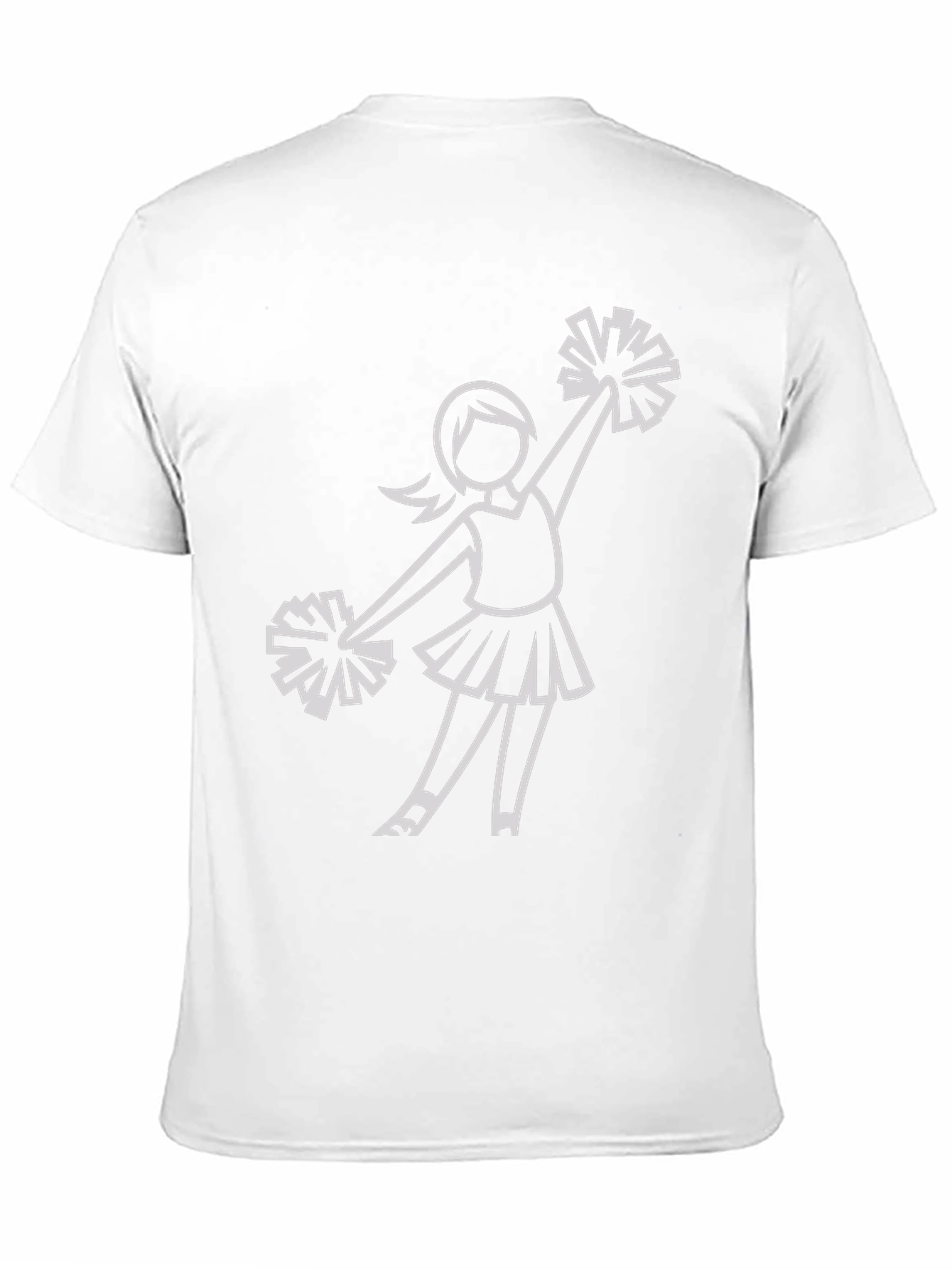 Cheerleader Graphic Black T-Shirt