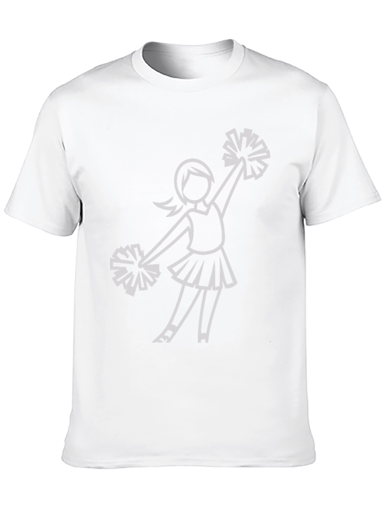 Cheerleader Graphic Black T-Shirt