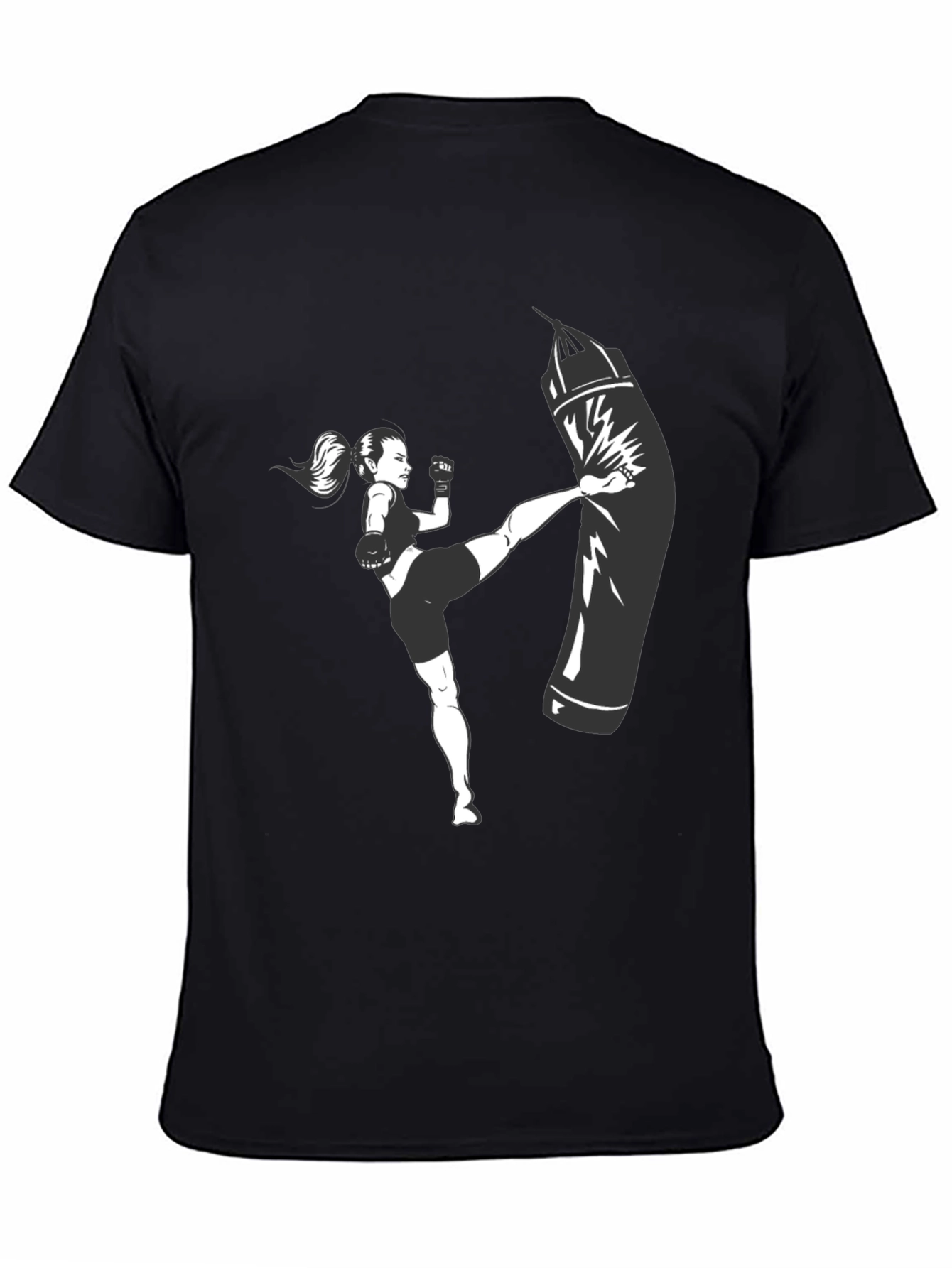 Kickboxing Graphic T-Shirt - Black Unisex Tee