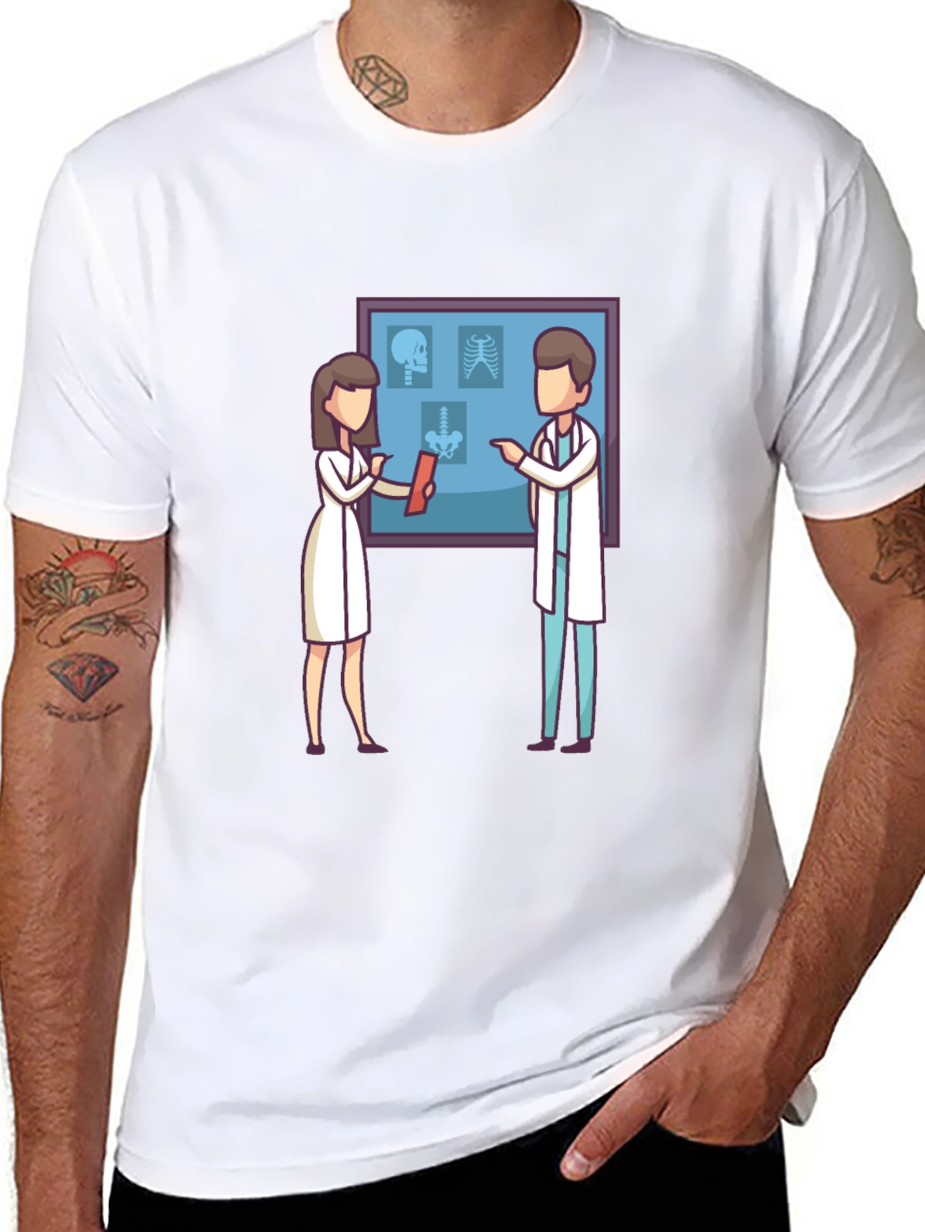 Medical X-Ray Graphic T-Shirt