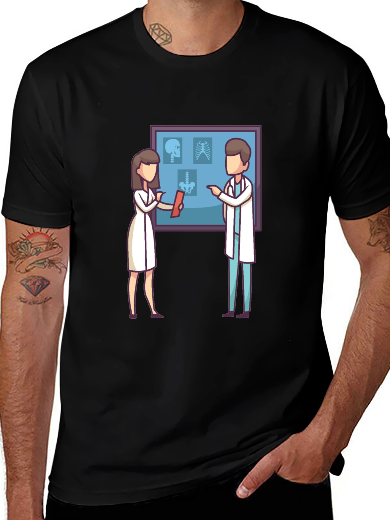 Medical X-Ray Graphic T-Shirt