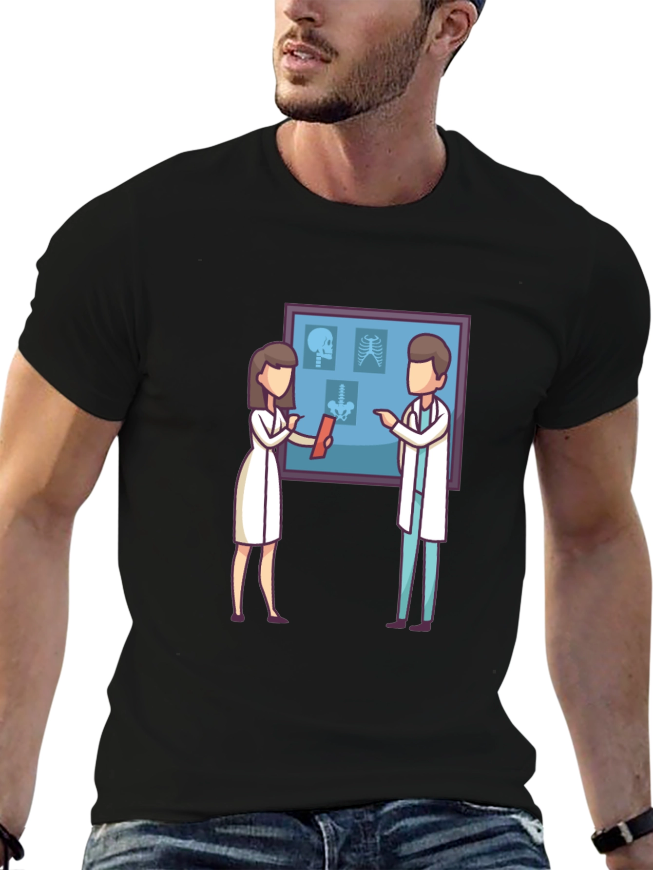 Medical X-Ray Graphic T-Shirt