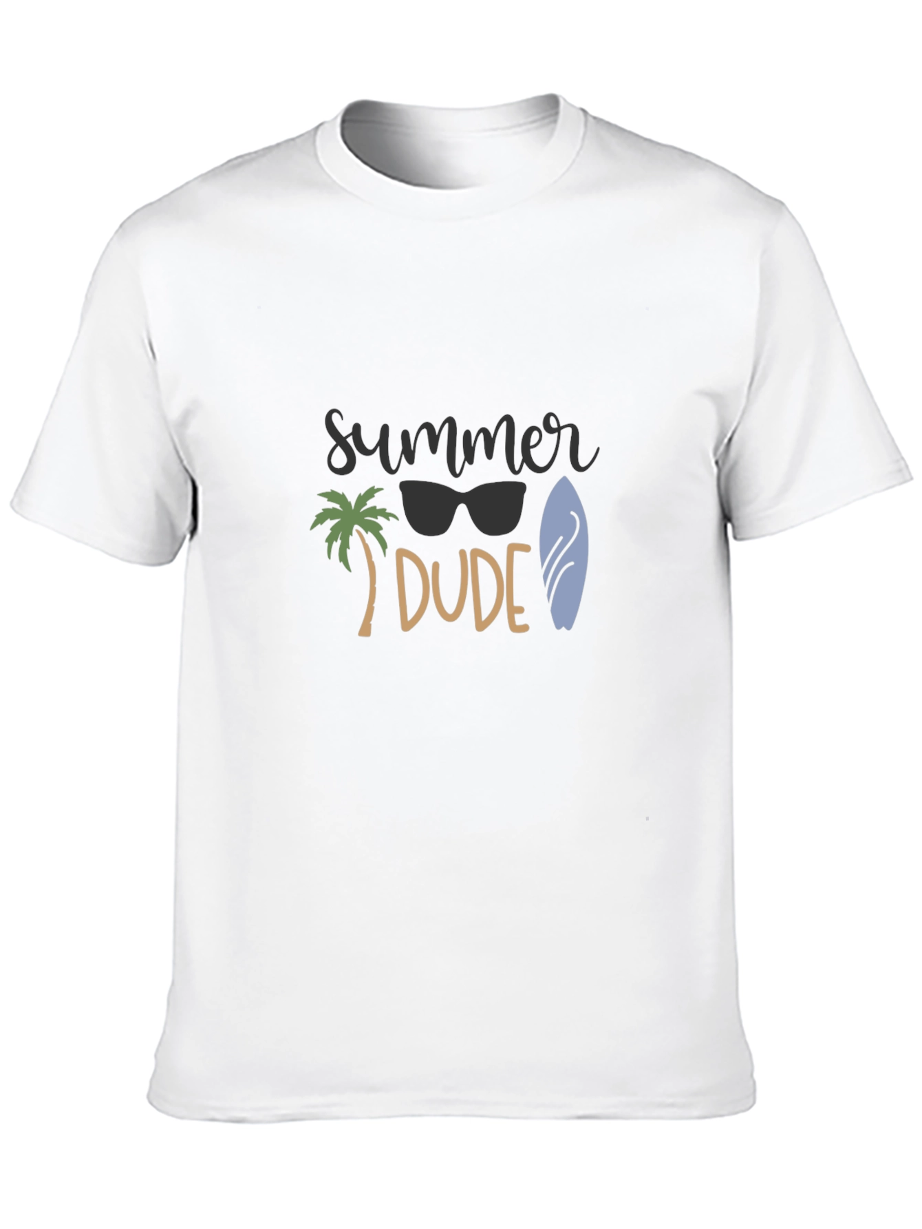 Summer Dude Black T-Shirt