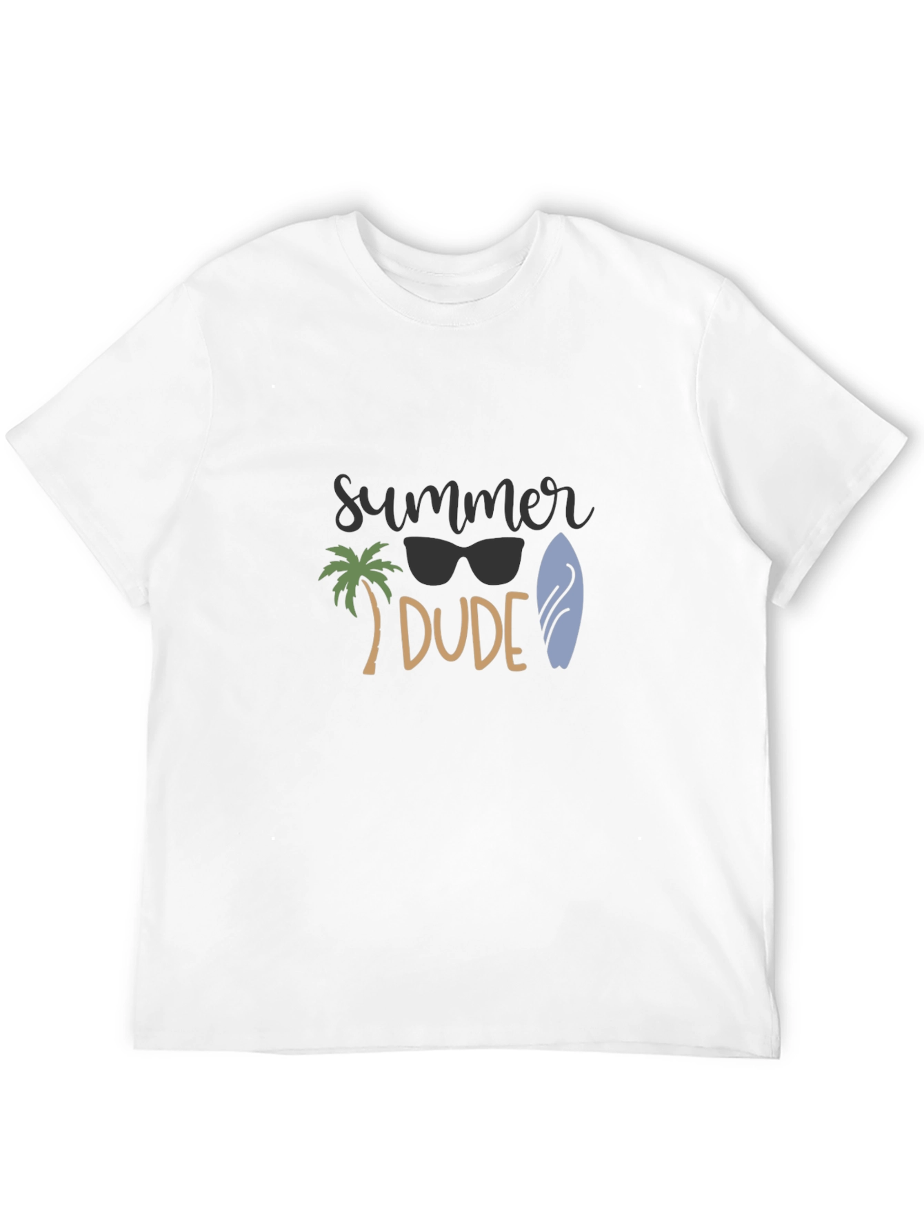 Summer Dude Black T-Shirt