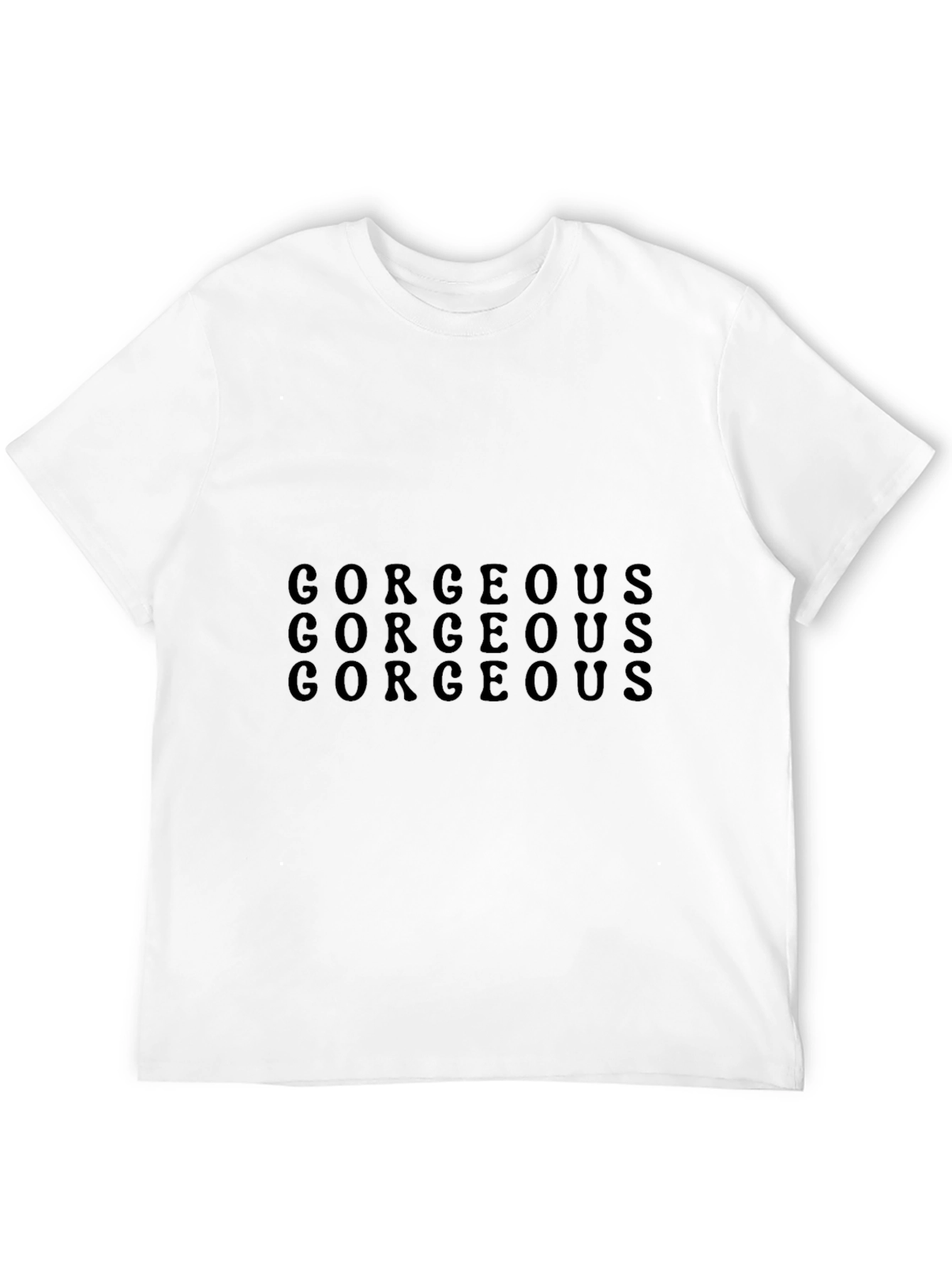 Gorgeous Graphic Tee - Stylish Black T-Shirt