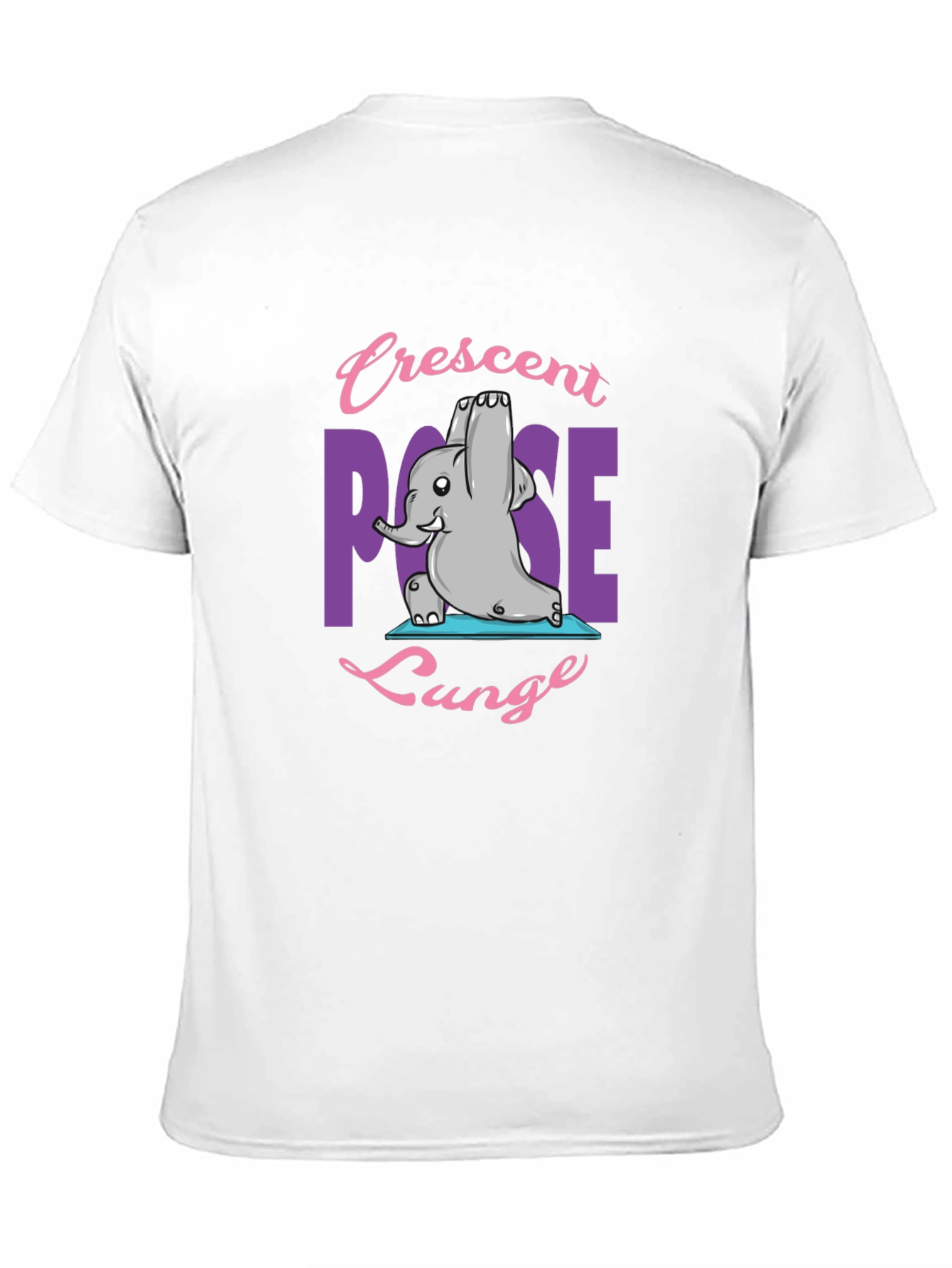 Yoga Elephant T-Shirt - Crescent Pose Lunge