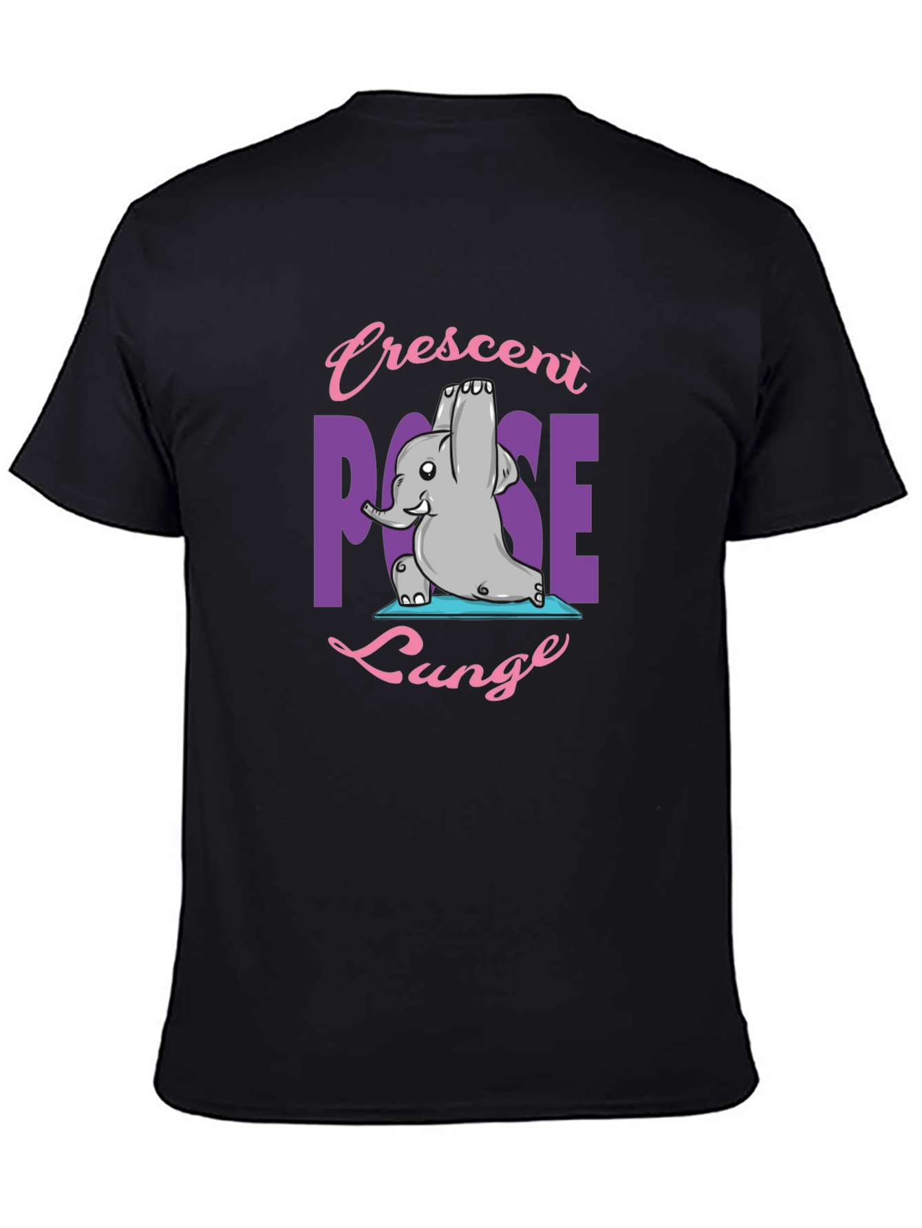 Yoga Elephant T-Shirt - Crescent Pose Lunge
