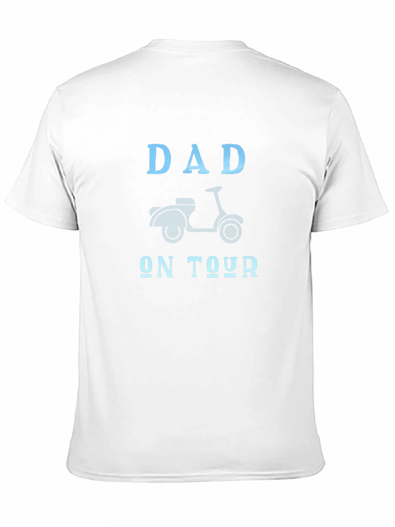 Dad On Tour Graphic T-Shirt - Scooter Design