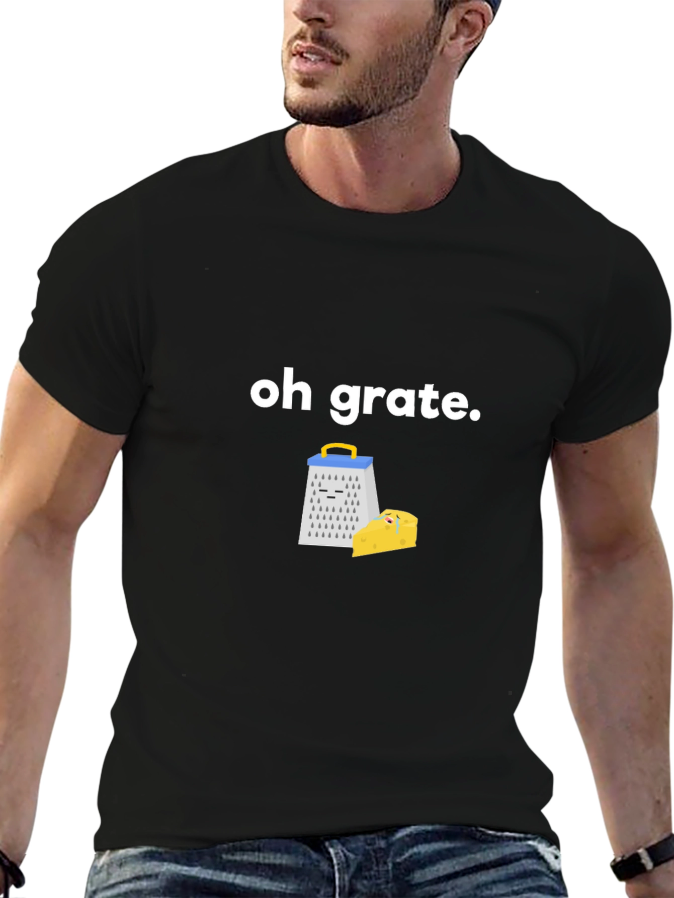 Oh Grate! Funny Cheese Grater Pun T-Shirt