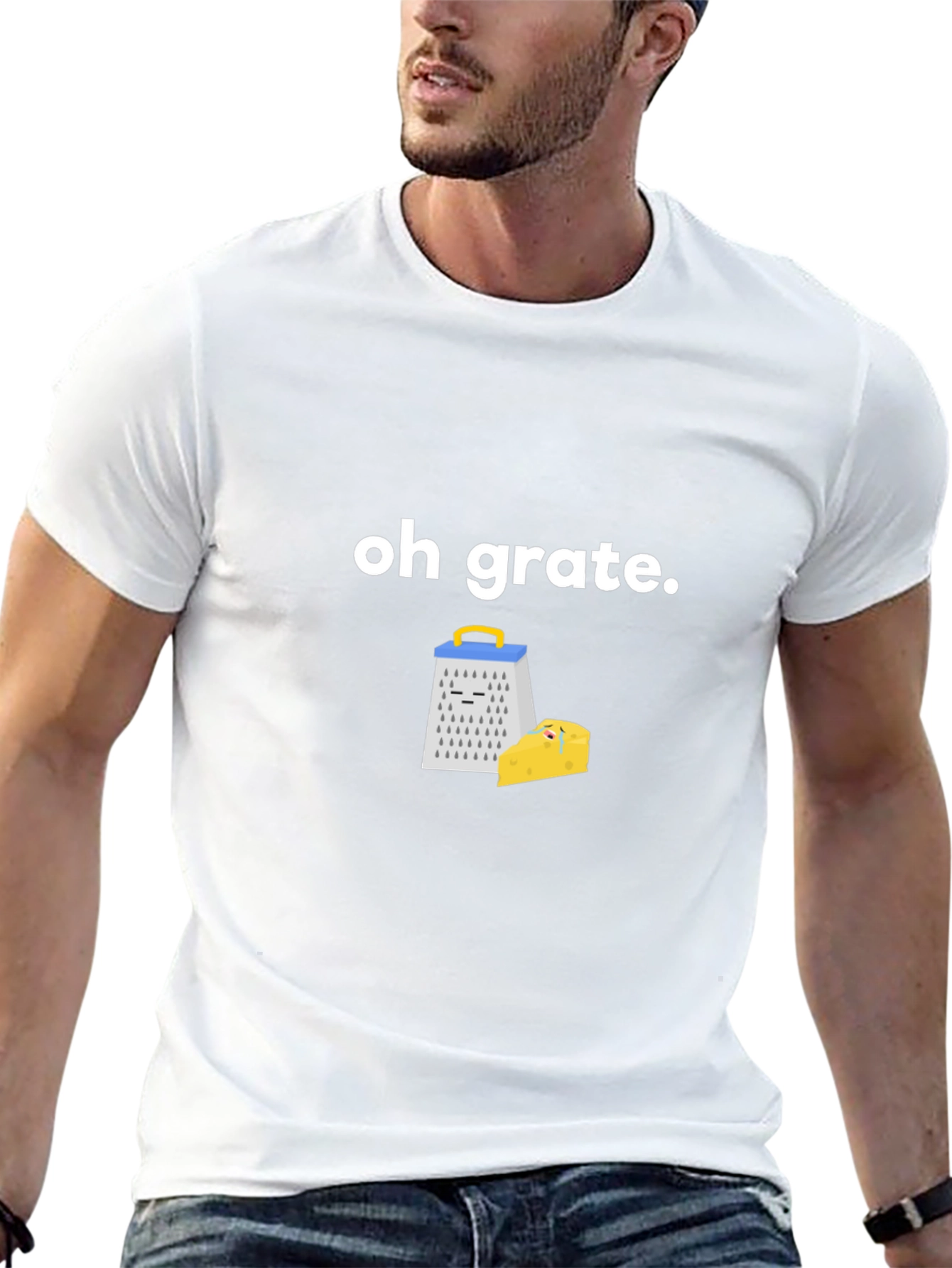Oh Grate! Funny Cheese Grater Pun T-Shirt