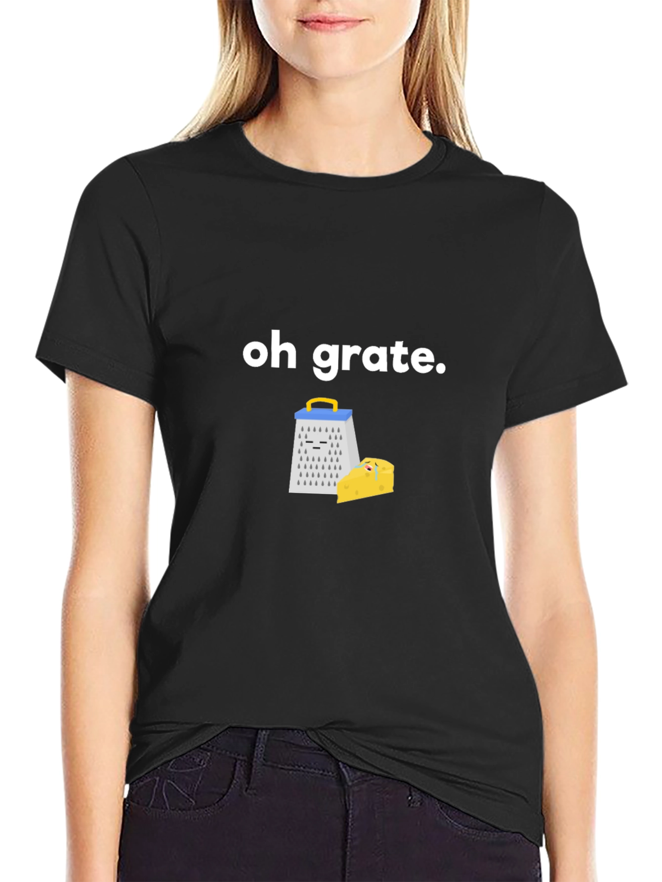 Oh Grate! Funny Cheese Grater Pun T-Shirt