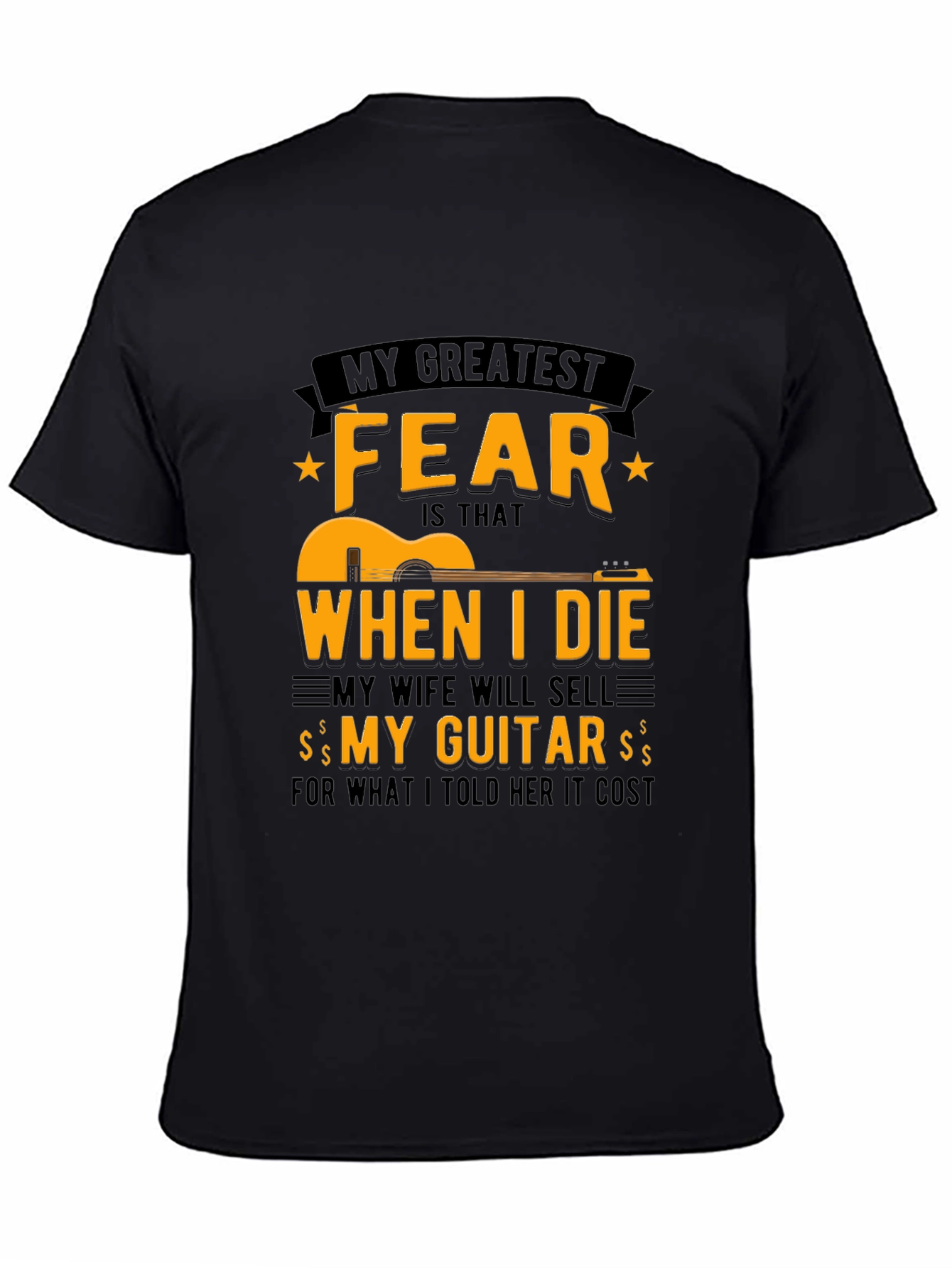 Guitar Fear T-Shirt - Funny Musician Tee