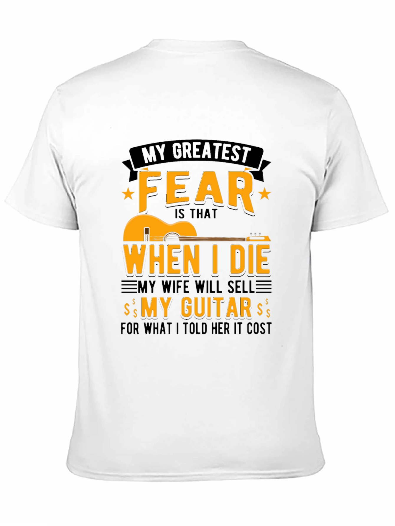 Guitar Fear T-Shirt - Funny Musician Tee