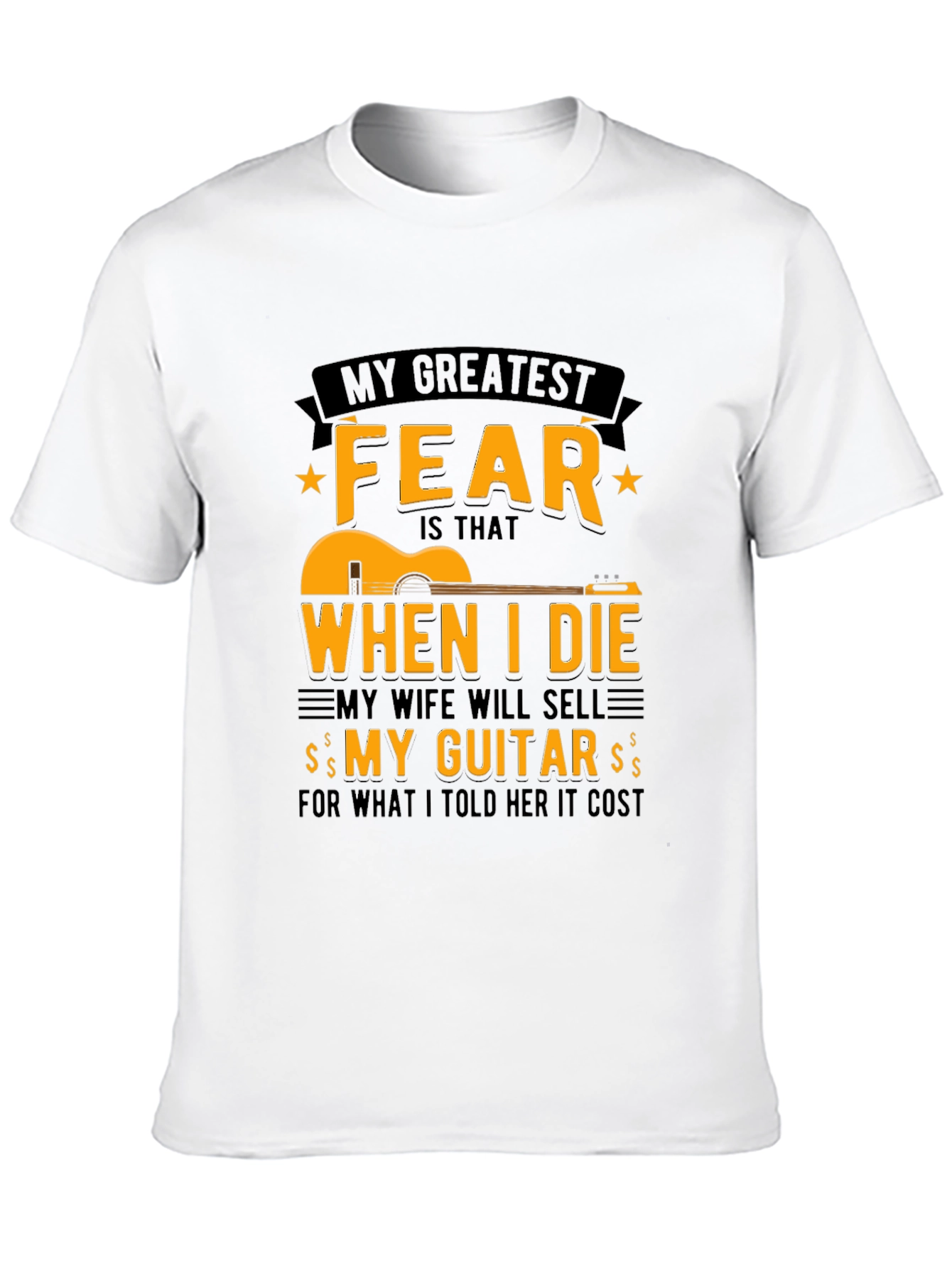 Guitar Fear T-Shirt - Funny Musician Tee