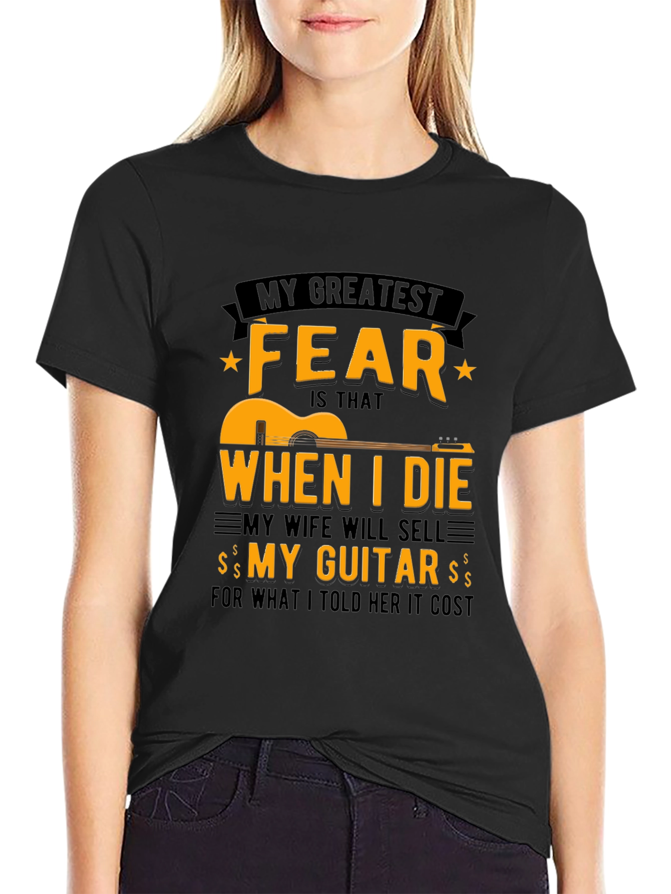 Guitar Fear T-Shirt - Funny Musician Tee