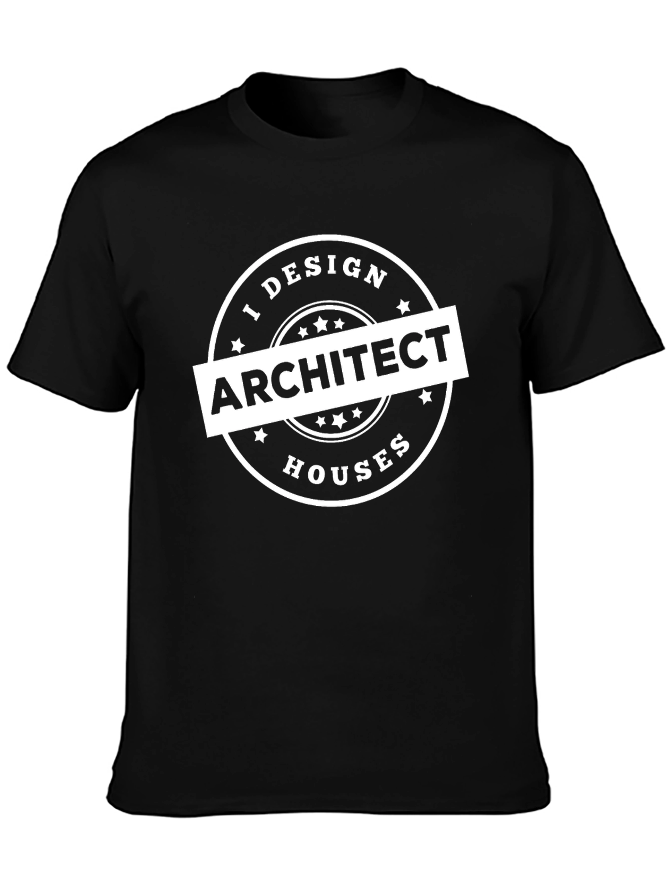 I Design Architect Houses - Black T-Shirt