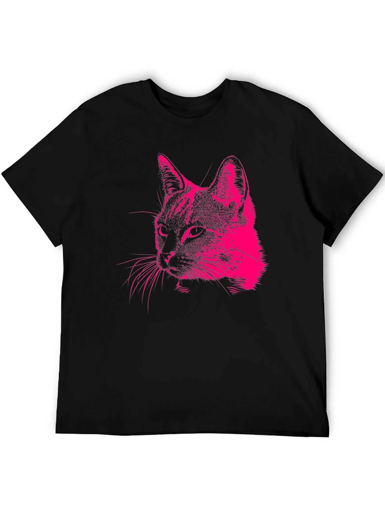 Cool Cat Graphic Tee - Mens Black T-Shirt