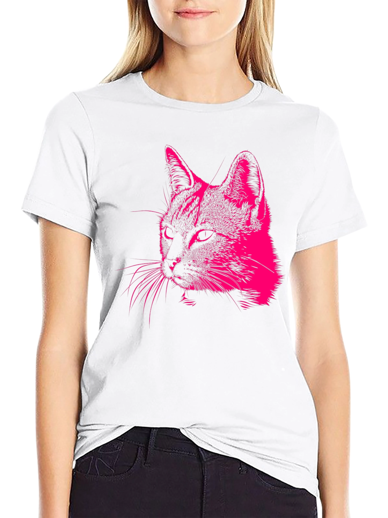 Cool Cat Graphic Tee - Mens Black T-Shirt