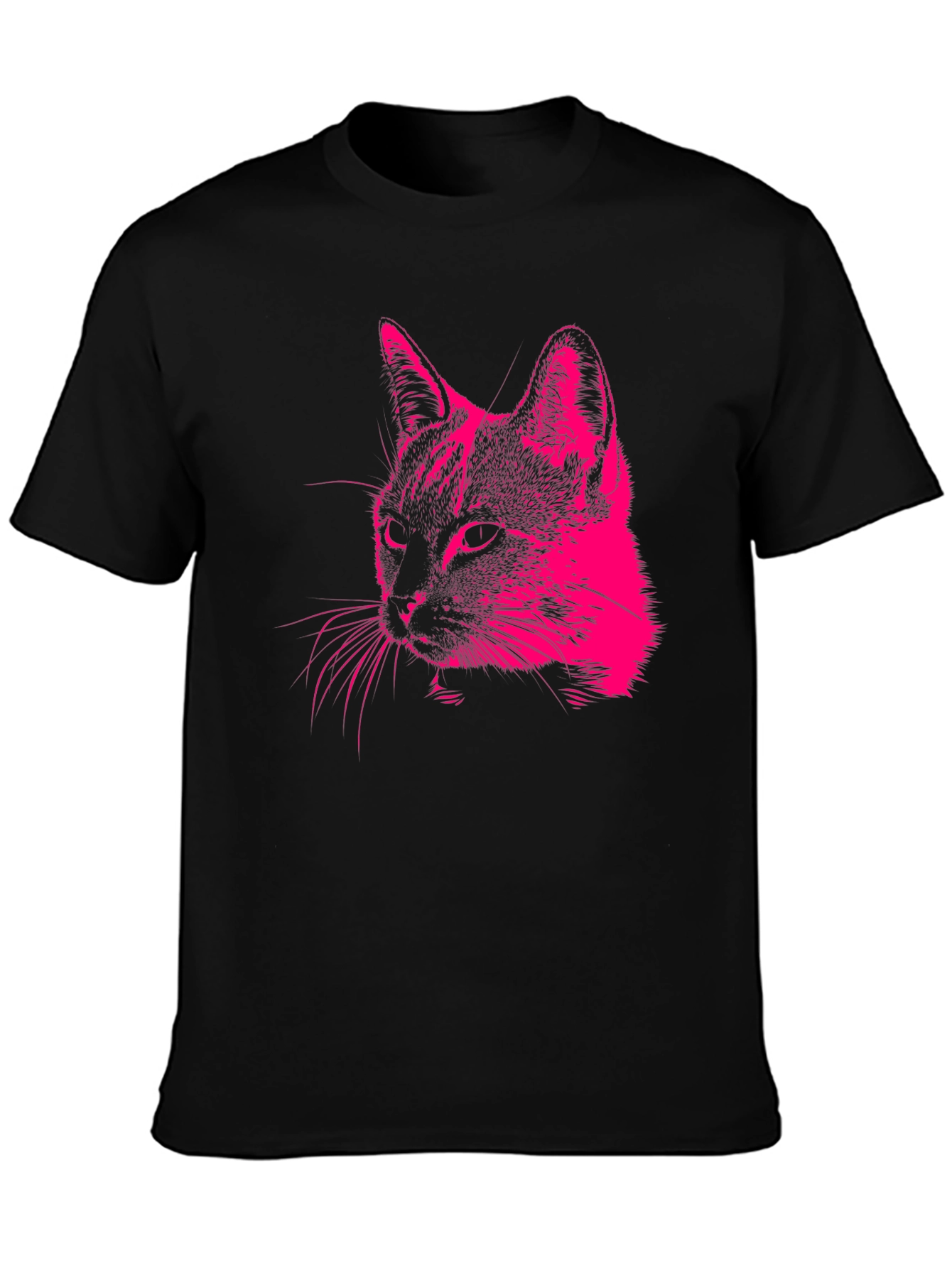 Cool Cat Graphic Tee - Mens Black T-Shirt