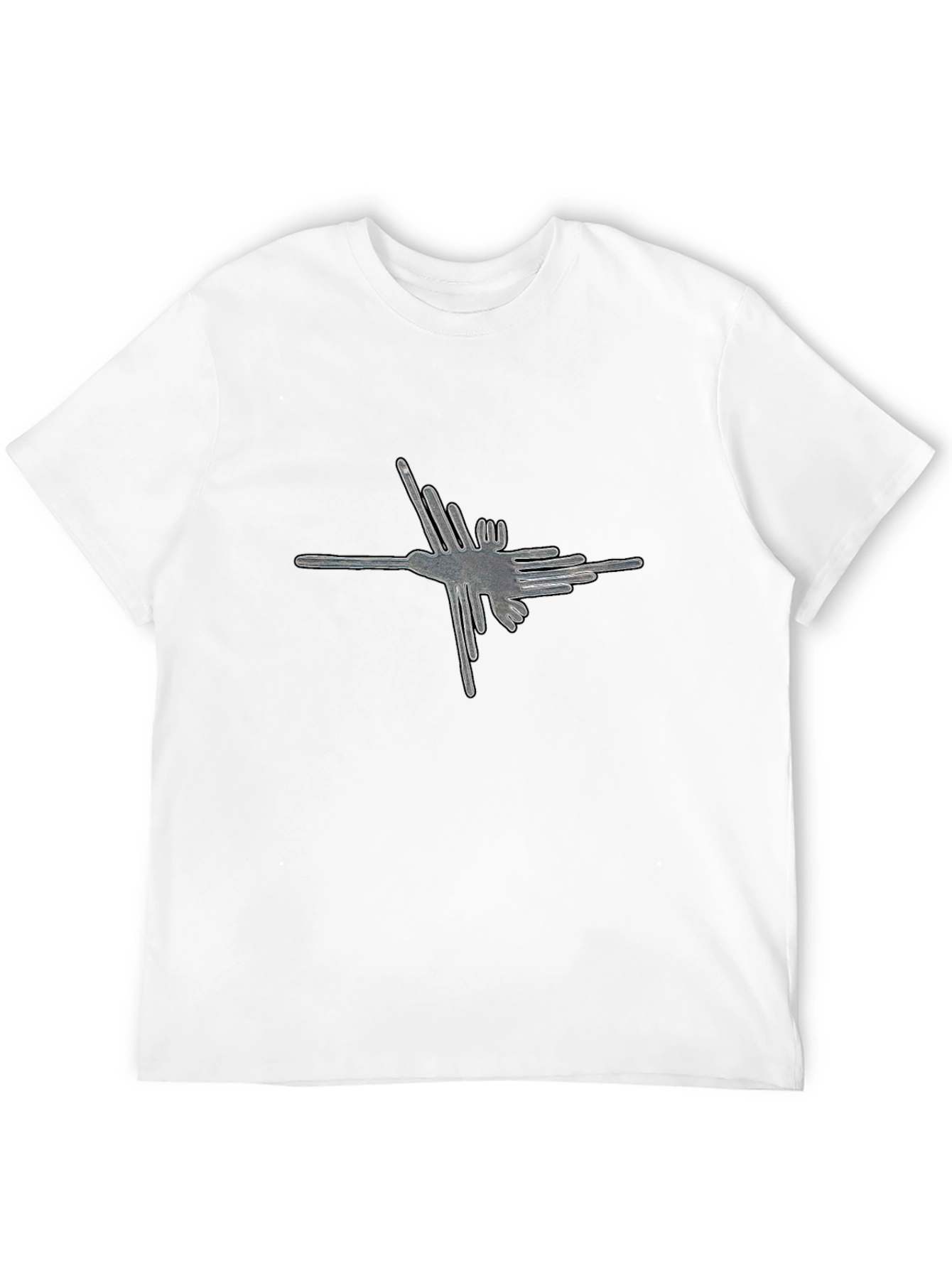 Nazca Lines Hummingbird Tee - Graphic Print Shirt