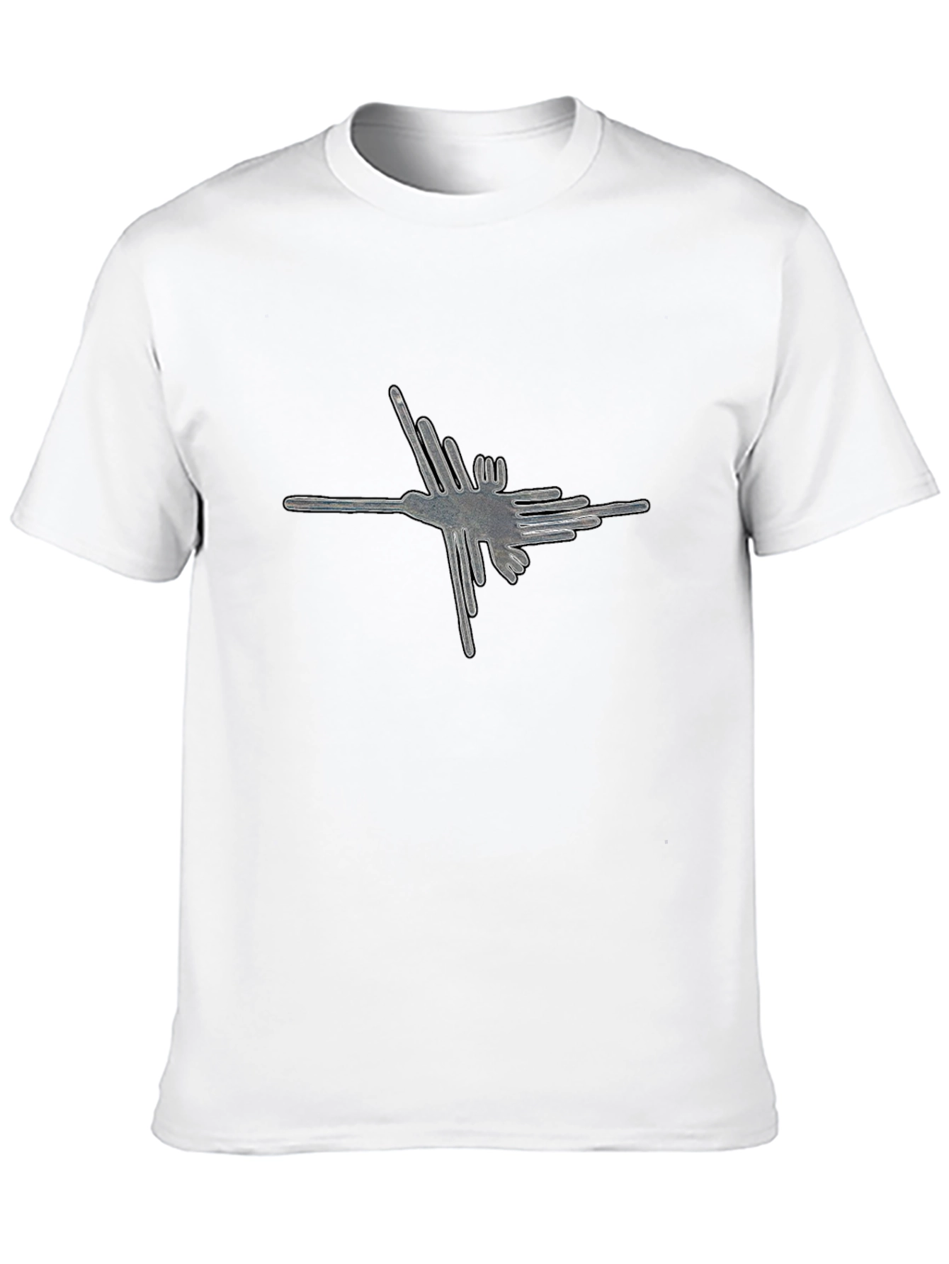 Nazca Lines Hummingbird Tee - Graphic Print Shirt