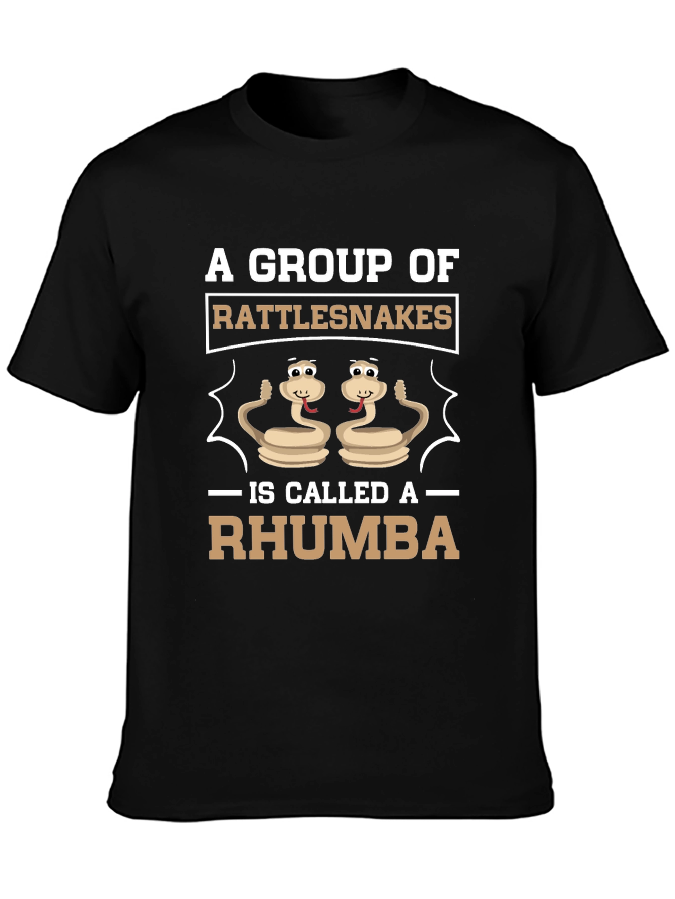 Funny Rattlesnake Rhumba Graphic T-Shirt