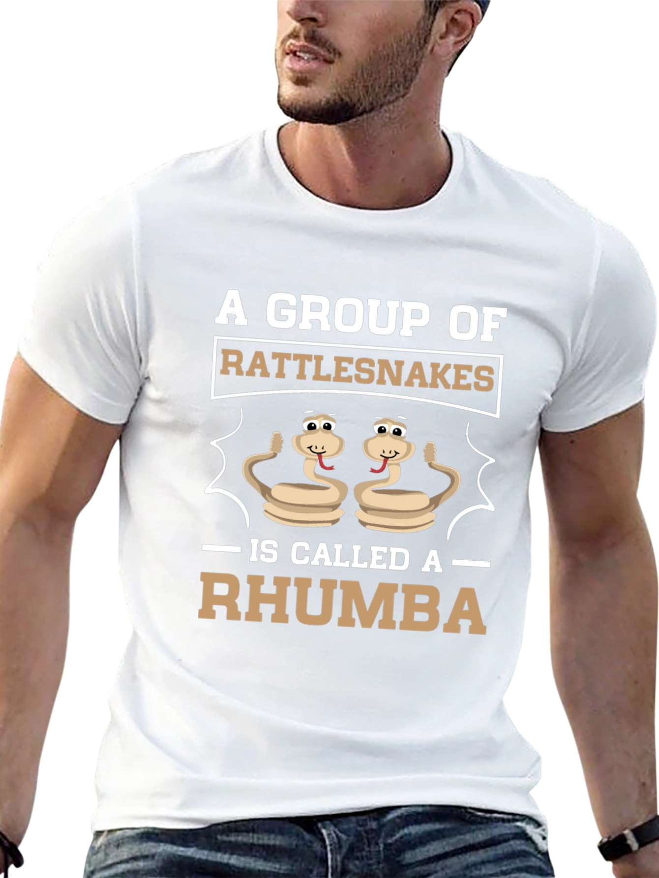 Funny Rattlesnake Rhumba Graphic T-Shirt