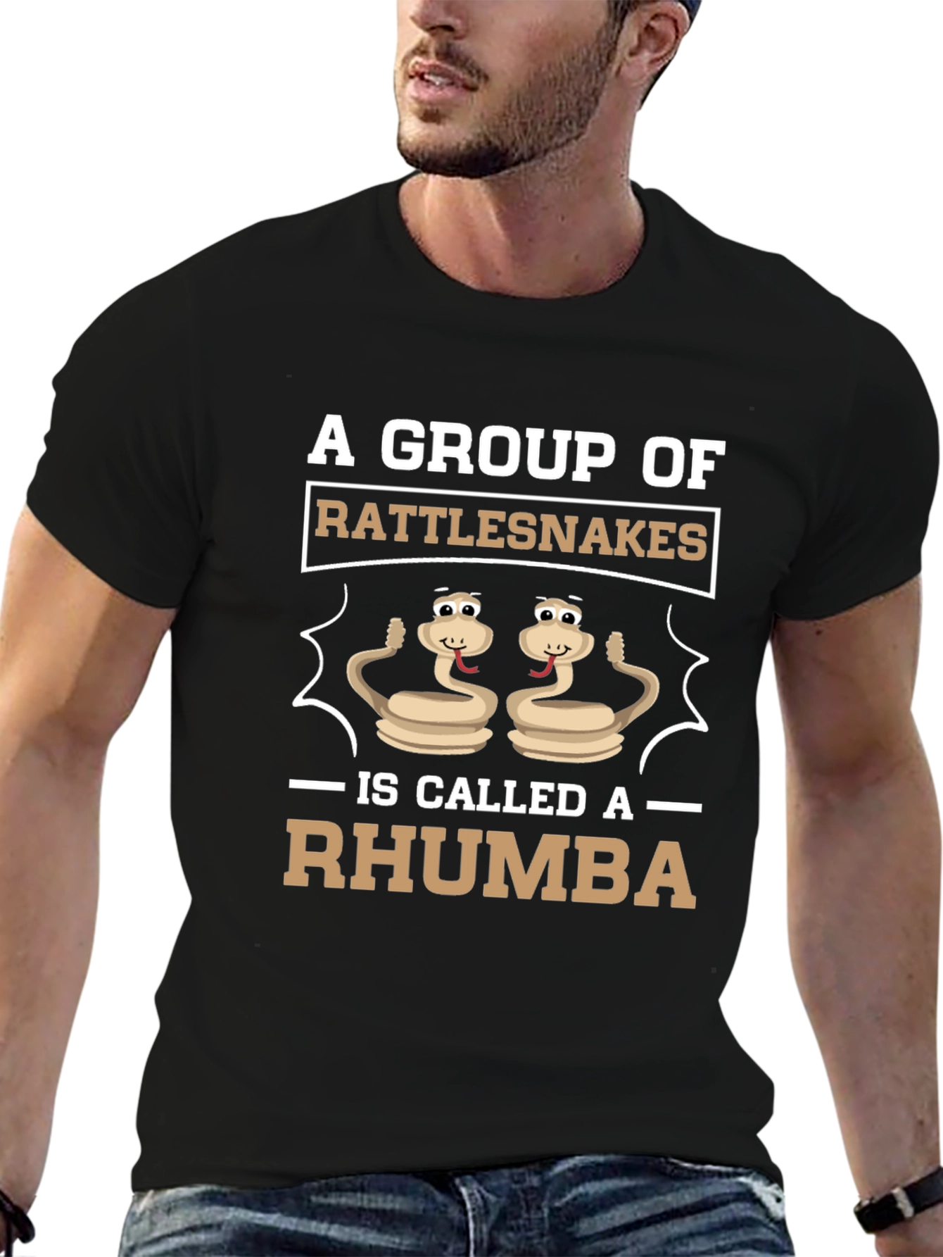Funny Rattlesnake Rhumba Graphic T-Shirt