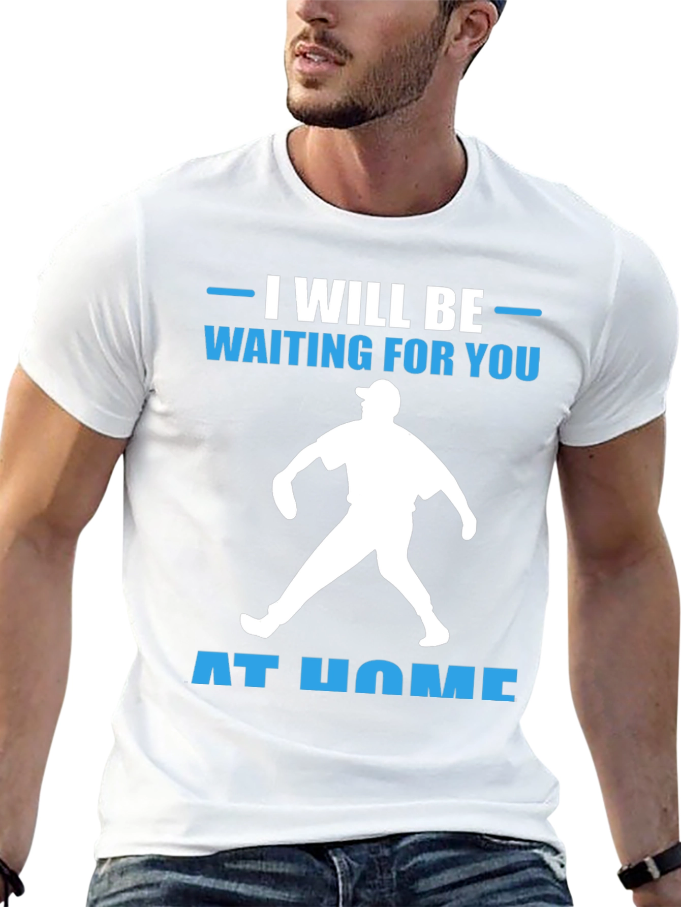 Waiting At Home Baseball T-Shirt