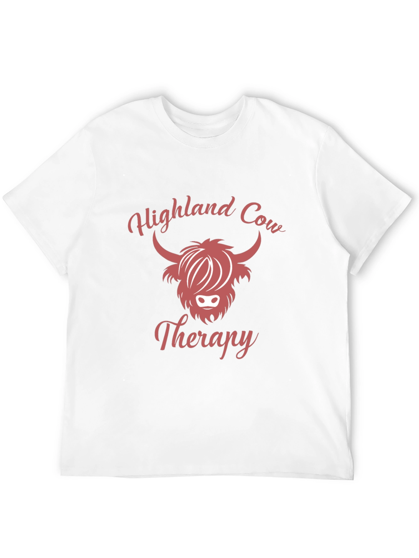 Highland Cow Therapy T-Shirt Cute Cow Tee