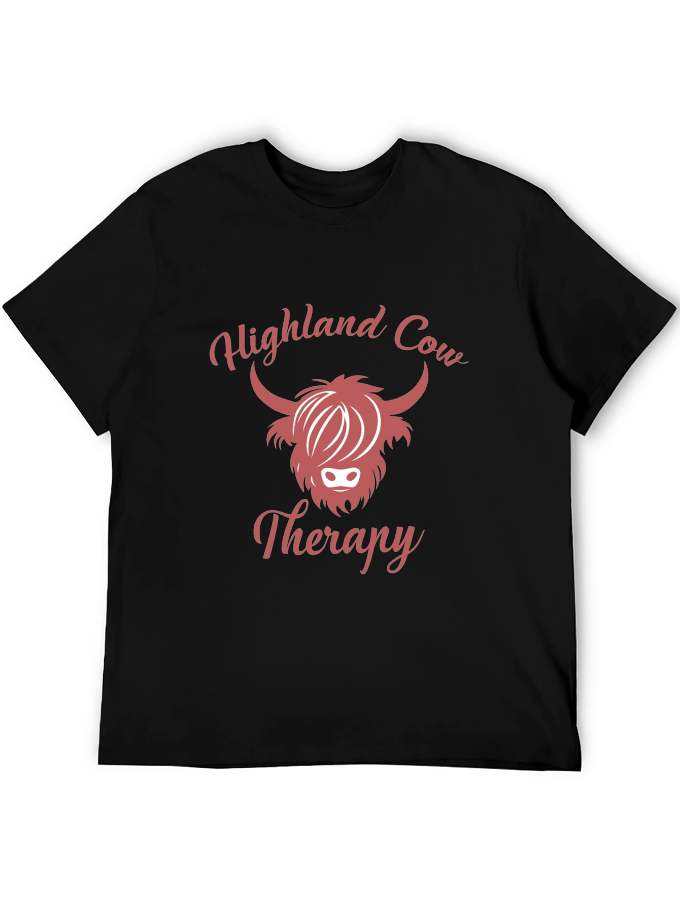 Highland Cow Therapy T-Shirt Cute Cow Tee