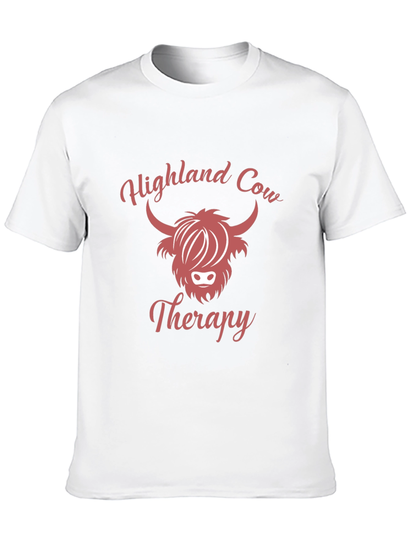Highland Cow Therapy T-Shirt Cute Cow Tee