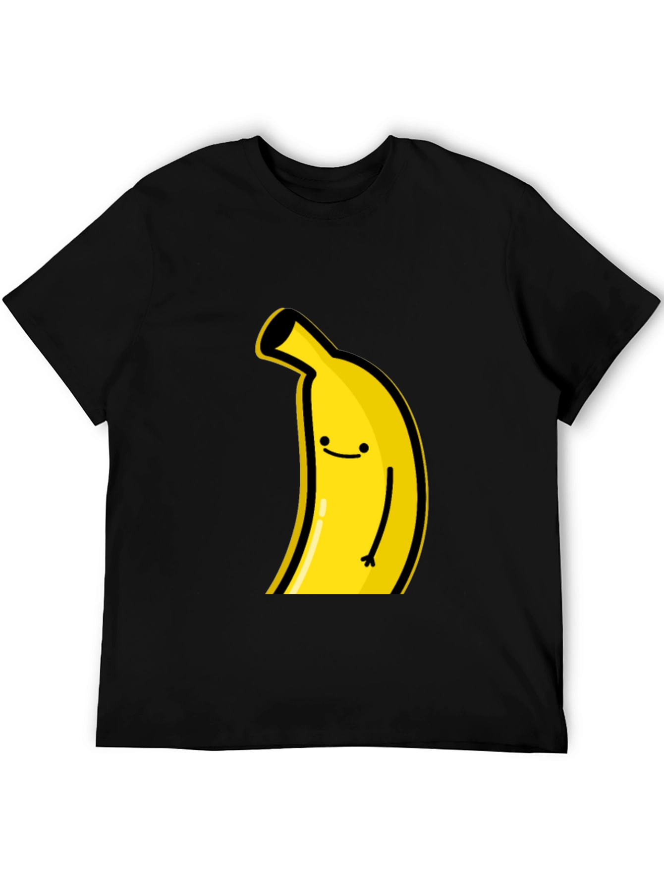 Funny Banana Graphic Tee - Black Cotton T-Shirt