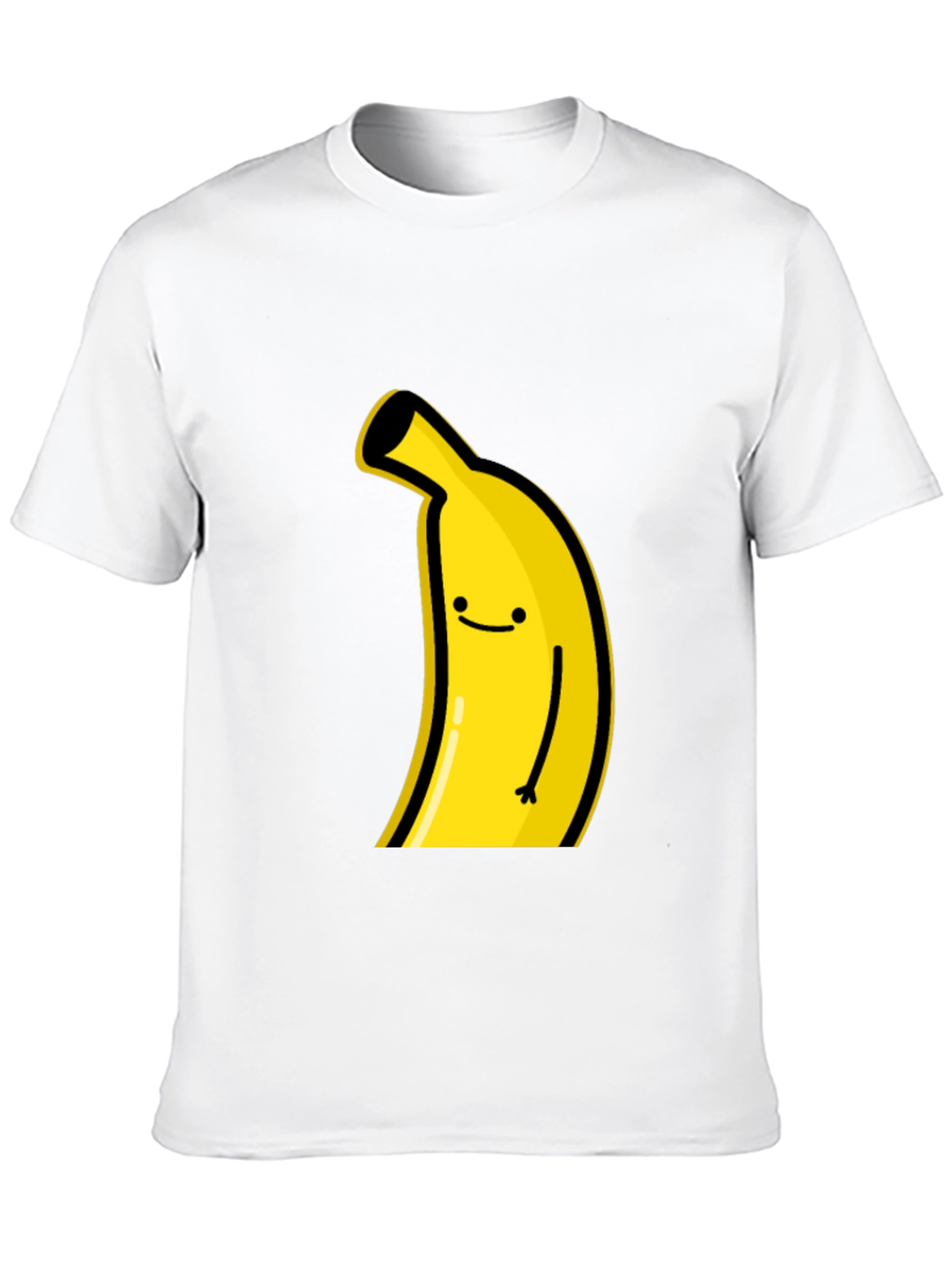 Funny Banana Graphic Tee - Black Cotton T-Shirt
